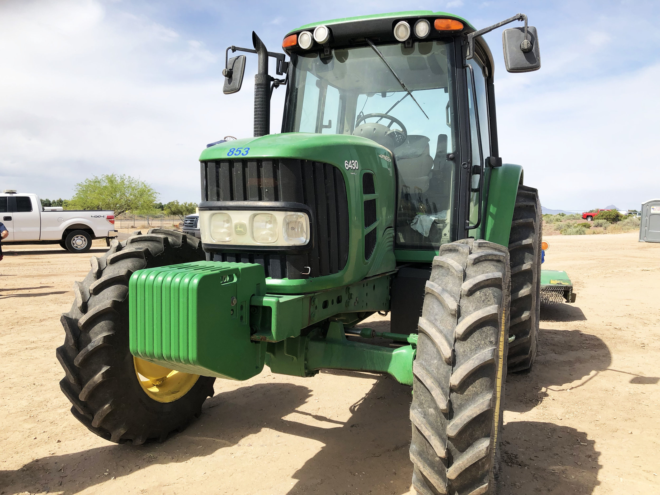  One of the many tractors used by the Town of Marana Public Works Department.  