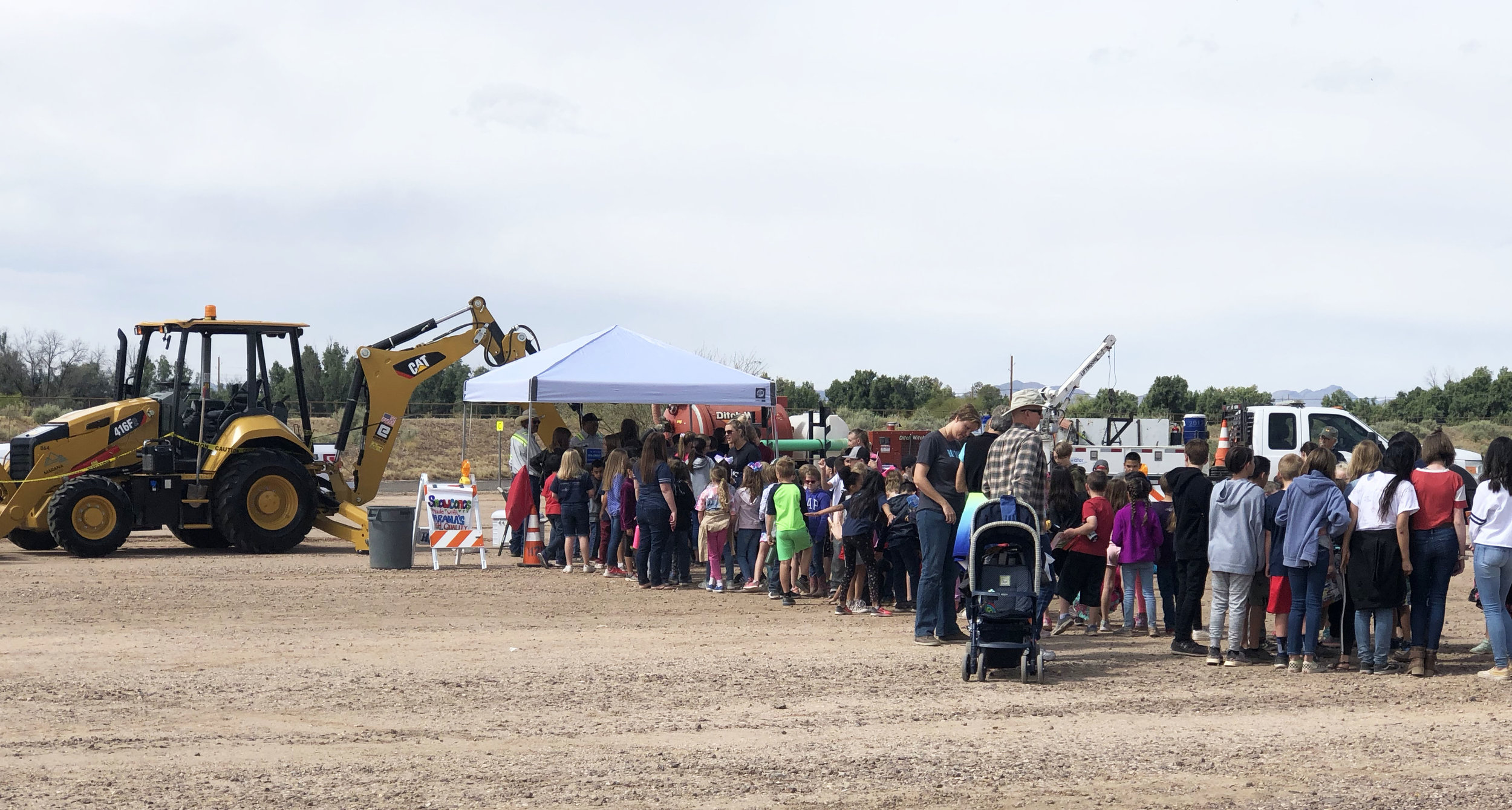  Marana Water were giving away free snow cones that attracted a long line.  