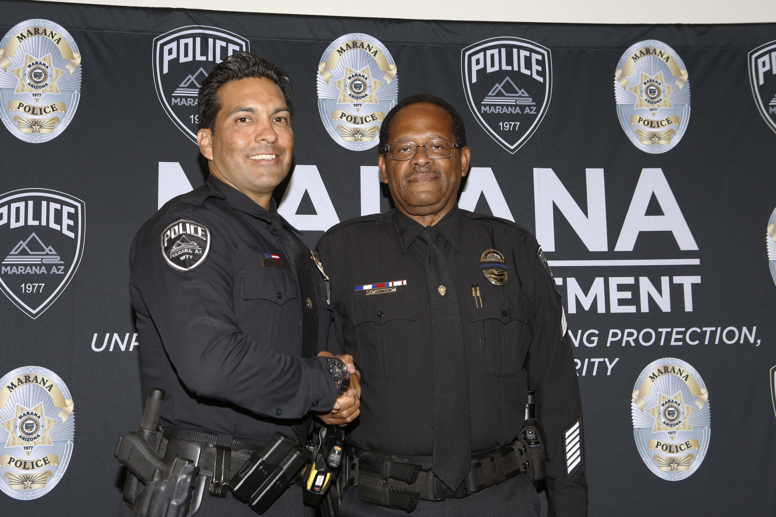  Officer Alfred Martinez with Sergeant Johnson 