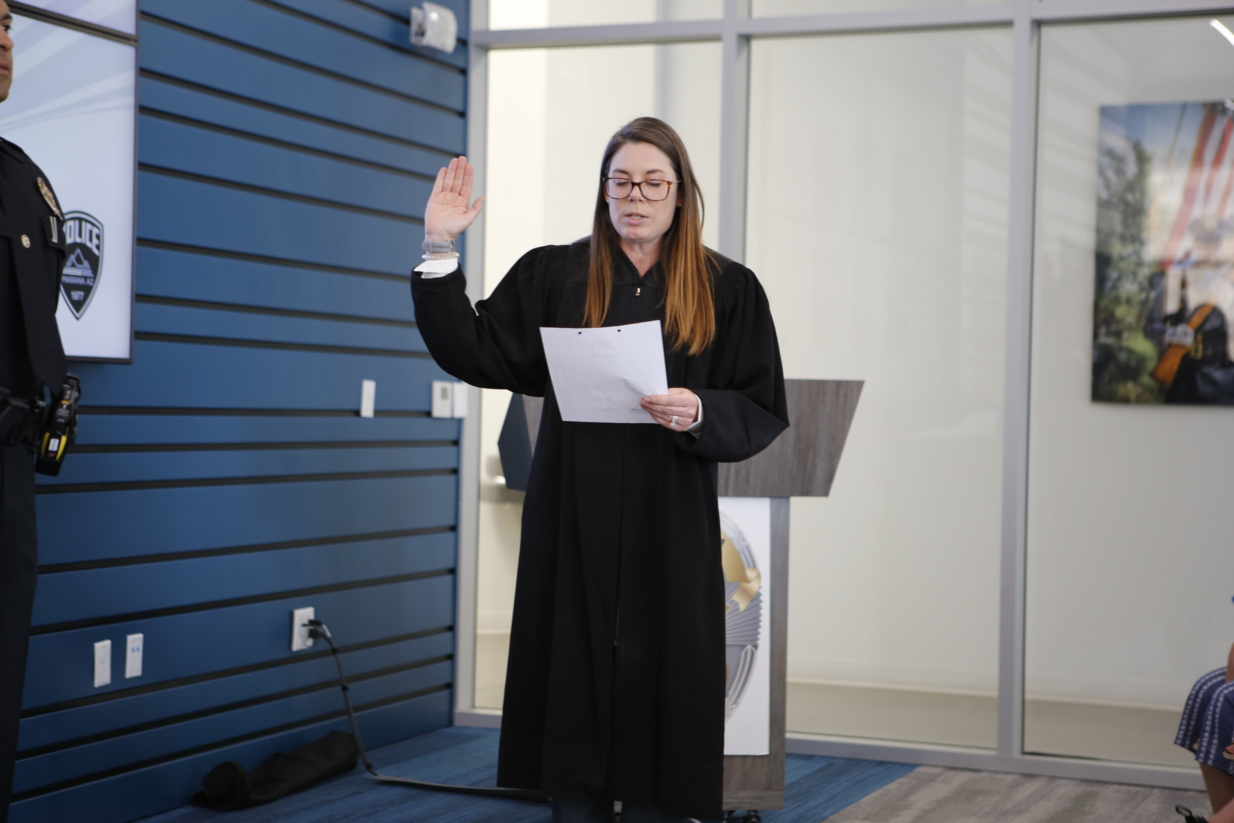  Honorable Judge McDonald administered the Oath of Office 