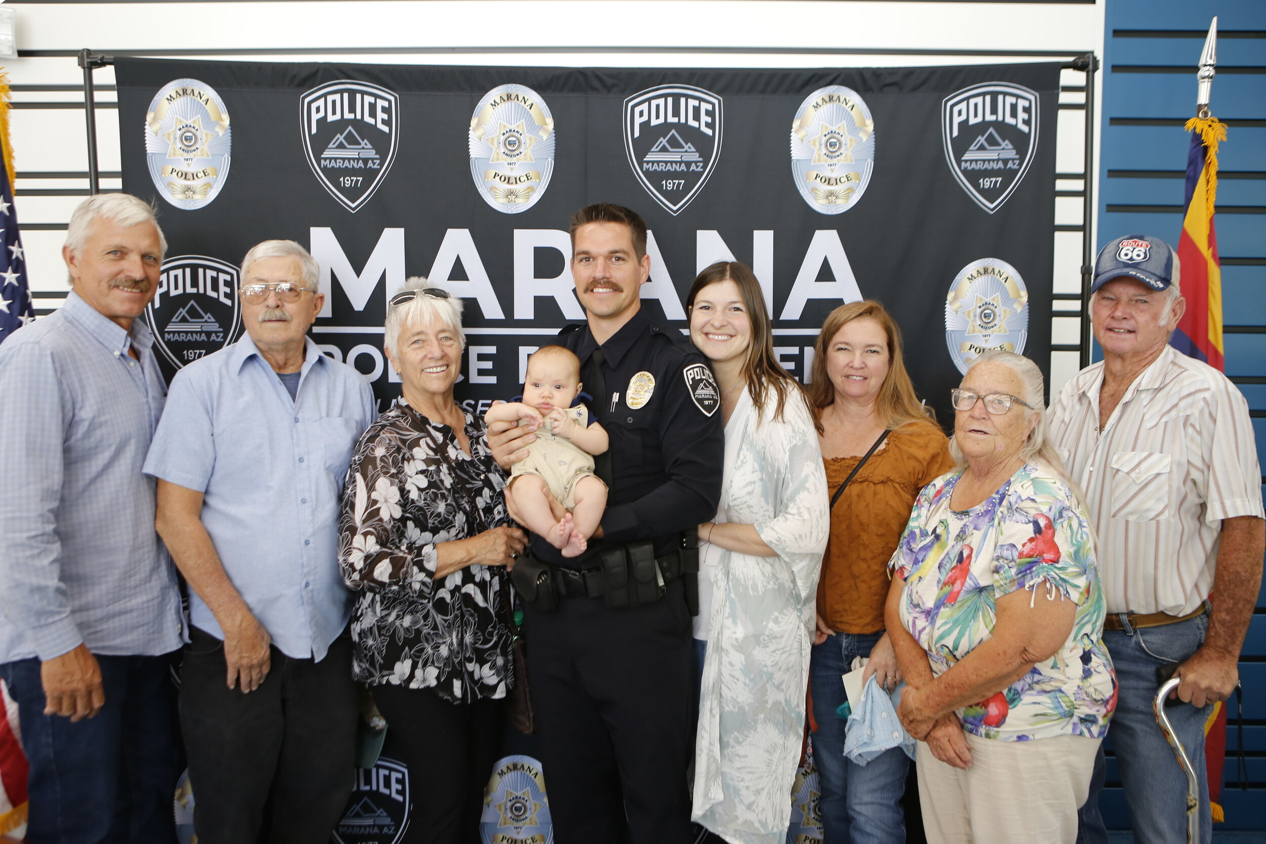 Officer Nicklaus Parker with family 