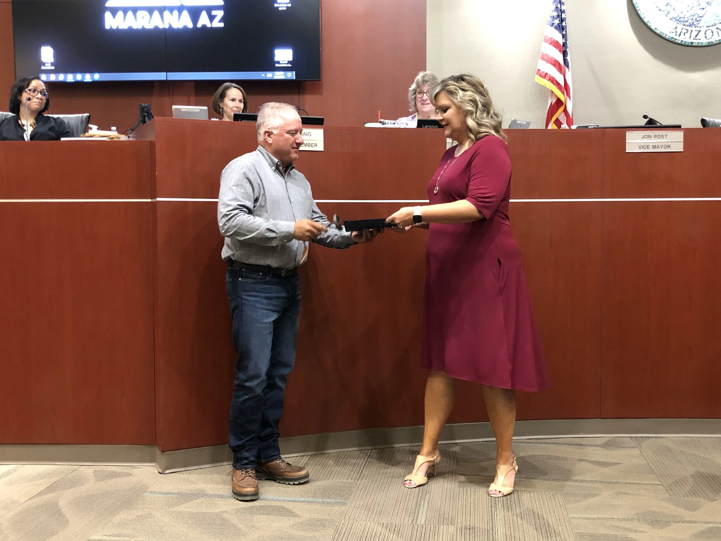 Marana community recognizes Audra Winters for her leadership of the