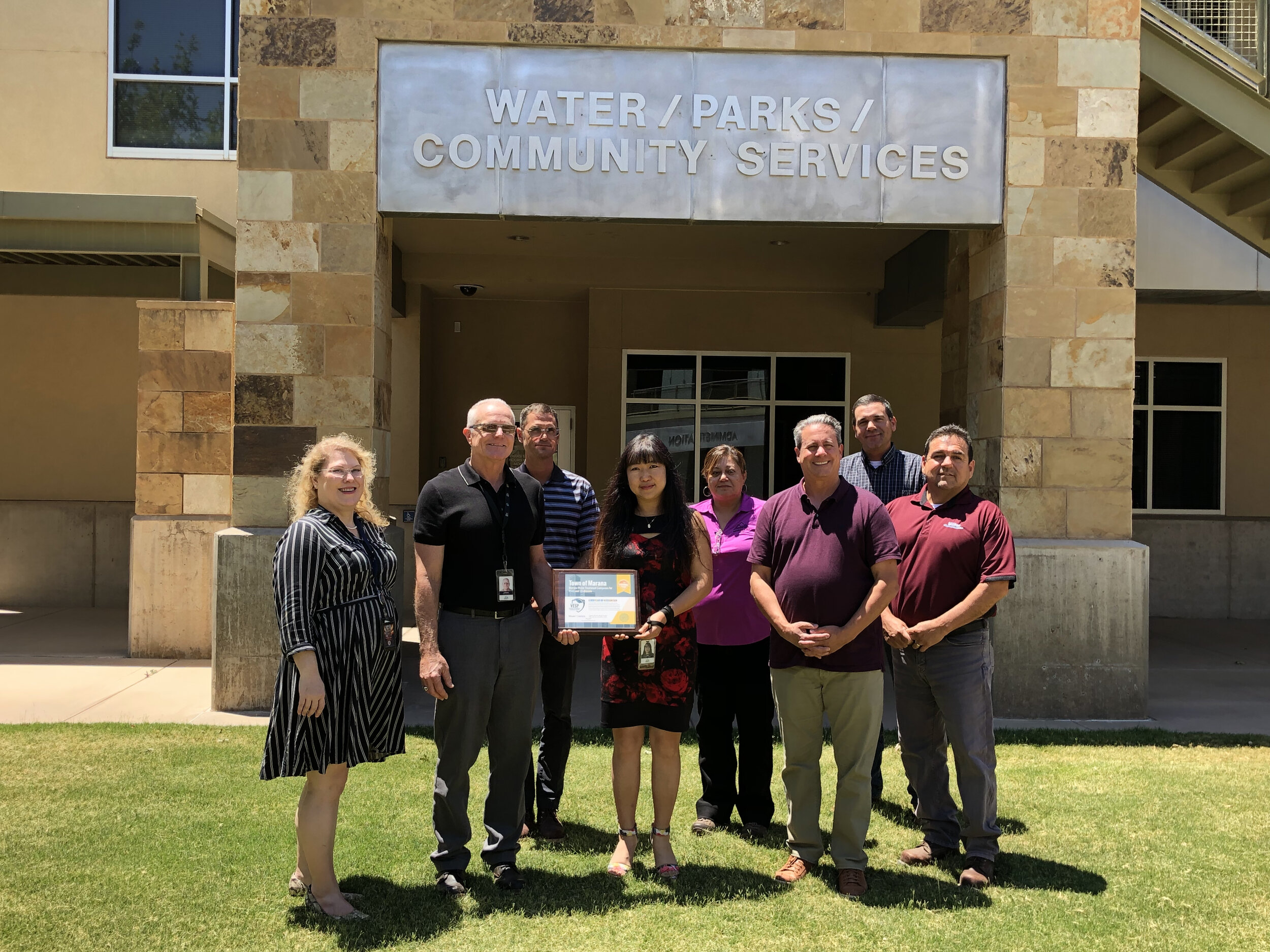 Marana Water Receives VESP Copper Award from ADEQ — Town of Marana