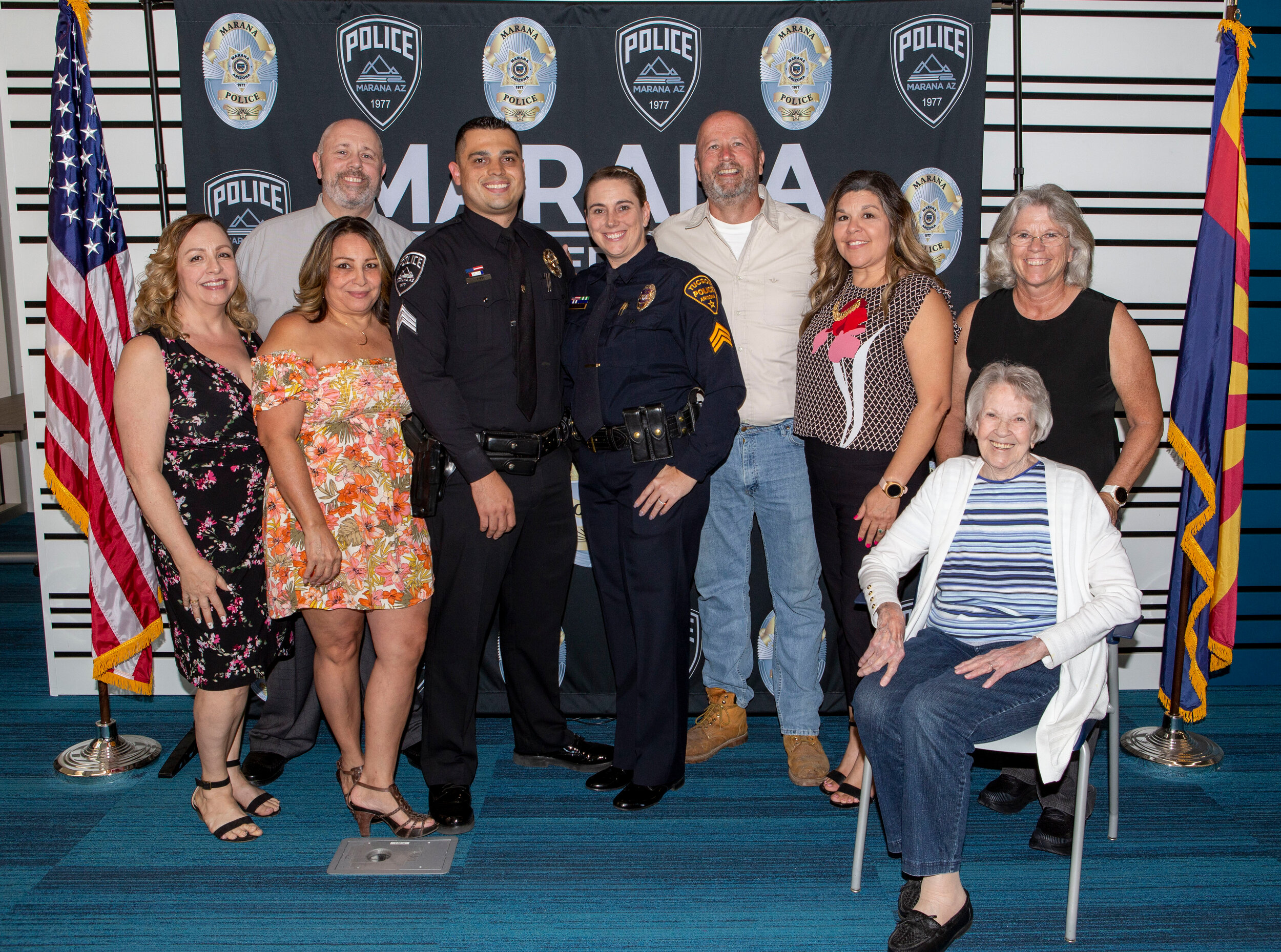 Sergeant Jimmy Rizzi with family