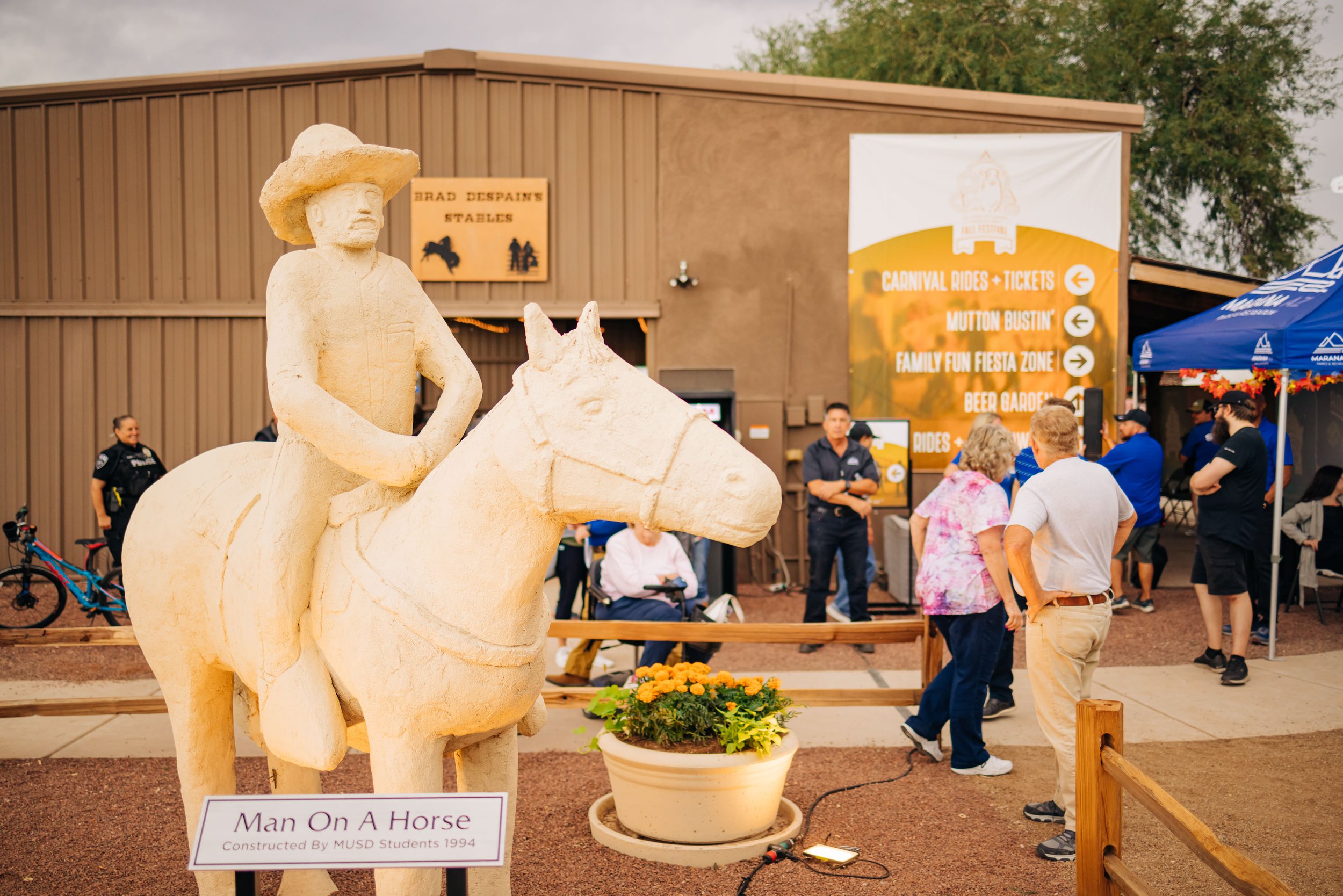  Man on the Horse unveiling at the Marana Fall Festival 