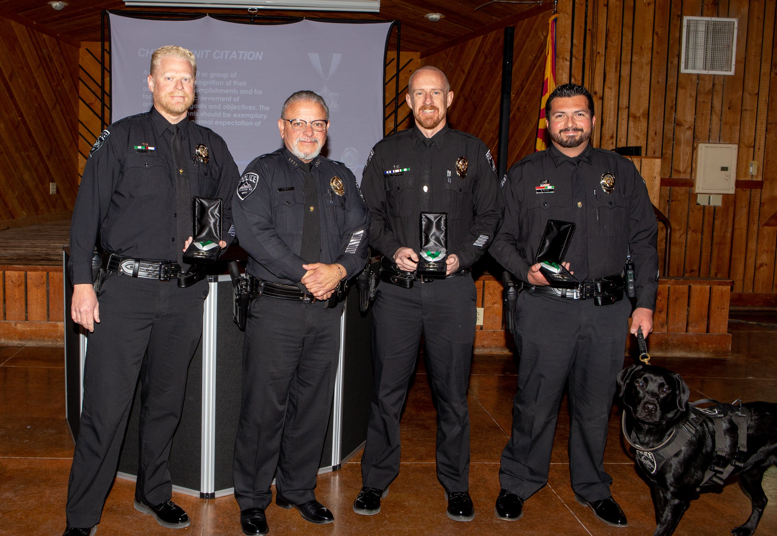  K9 Unit: Officers Brad Barton, Hayden Mosher and Gabe Tapia 