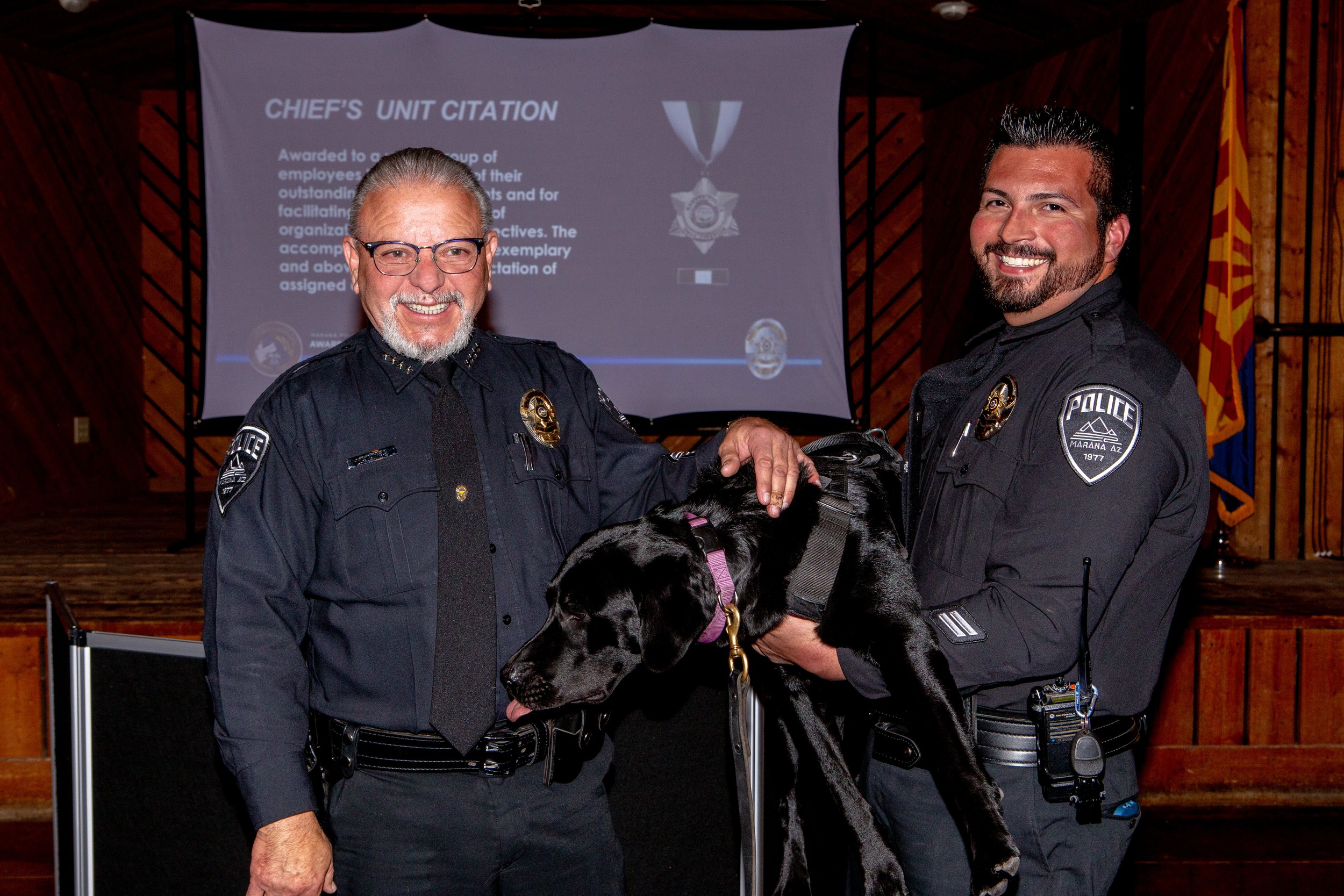  Officer Gabe Tapia with his K9 Iris 