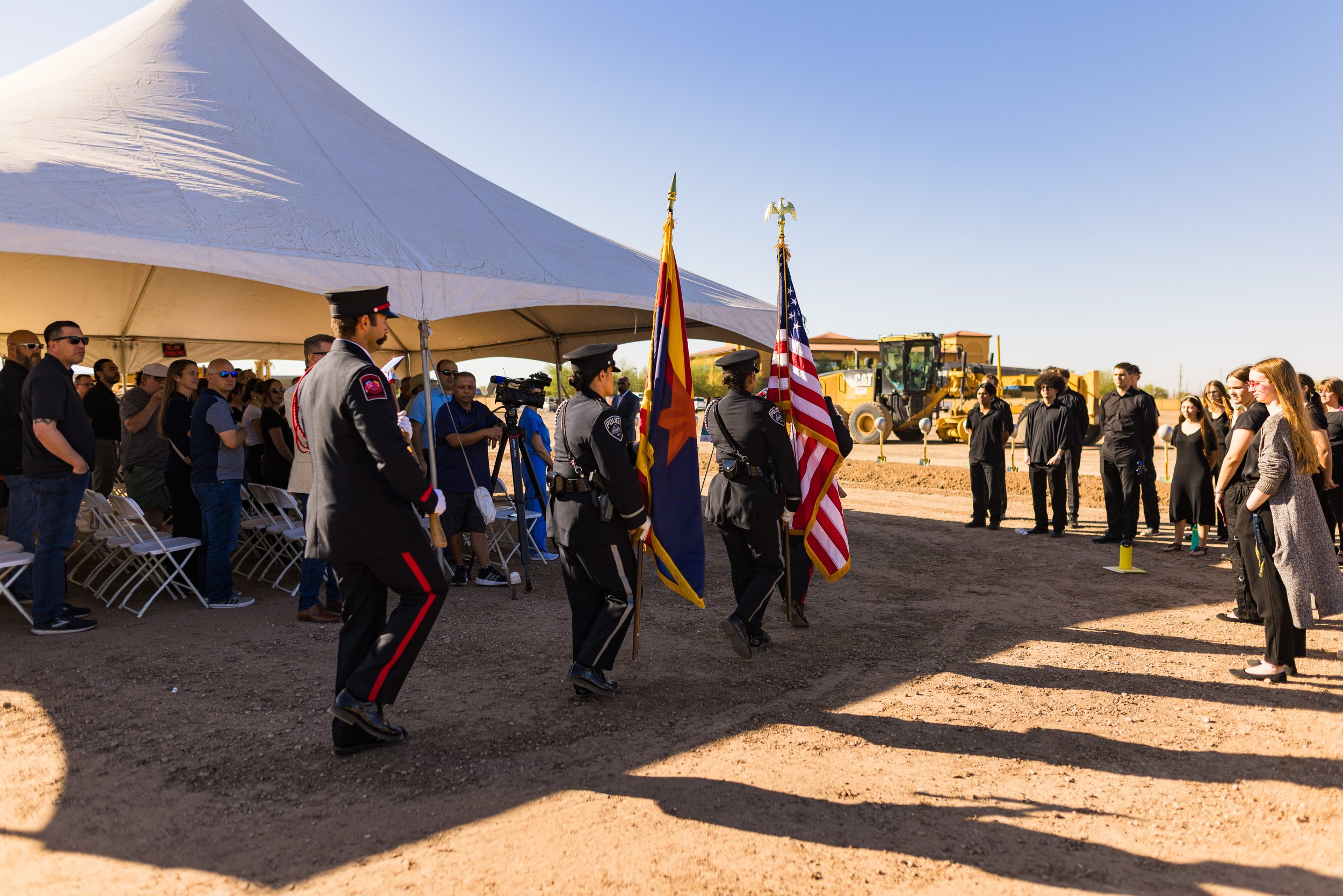  Presentation of the colors by Marana Police and Northwest Fire District 