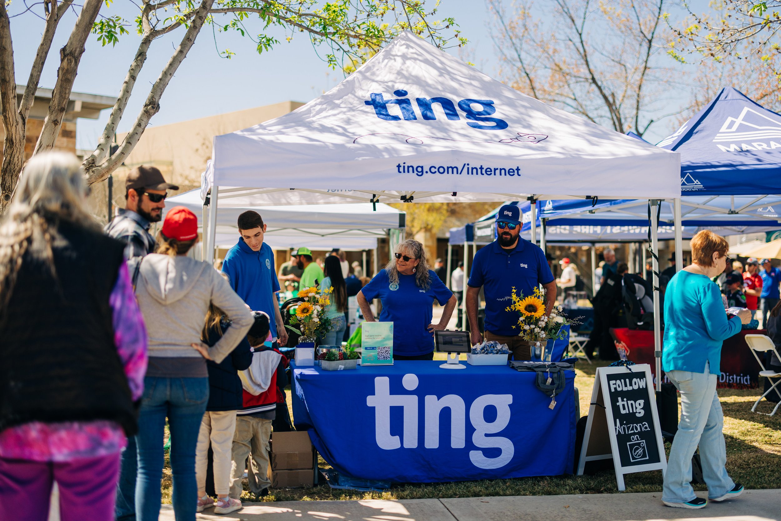 Ting sponsor at Founders' Day
