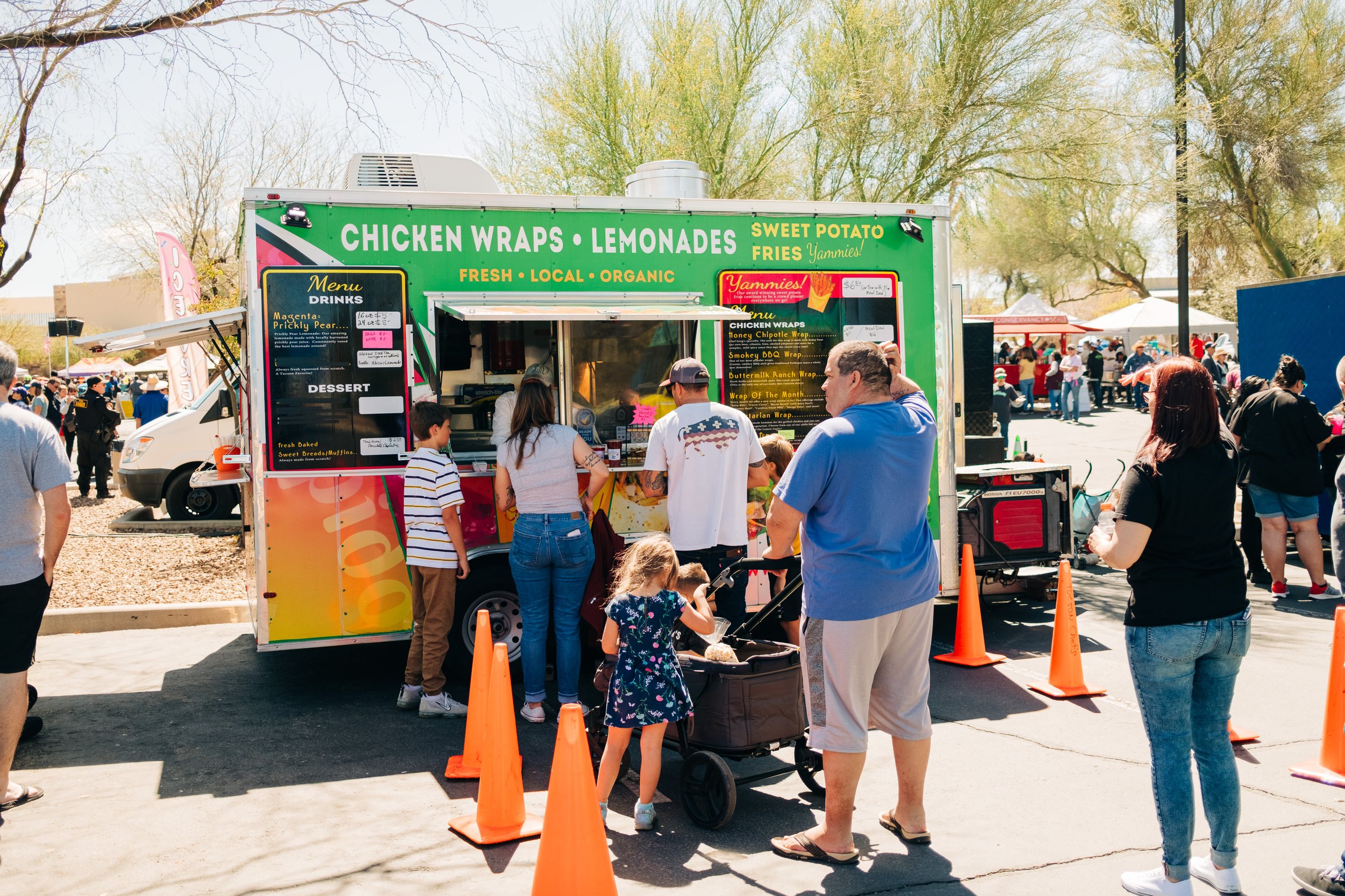 Food trucks at Founders' Day