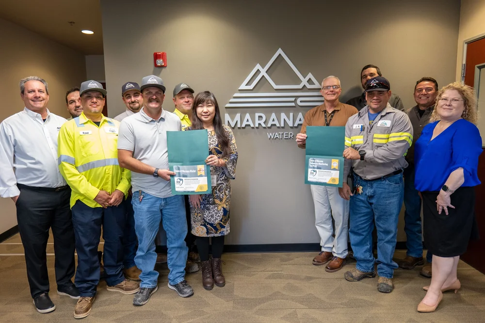 Marana Water recognized for environmental compliance and quality utility services — Town of Marana