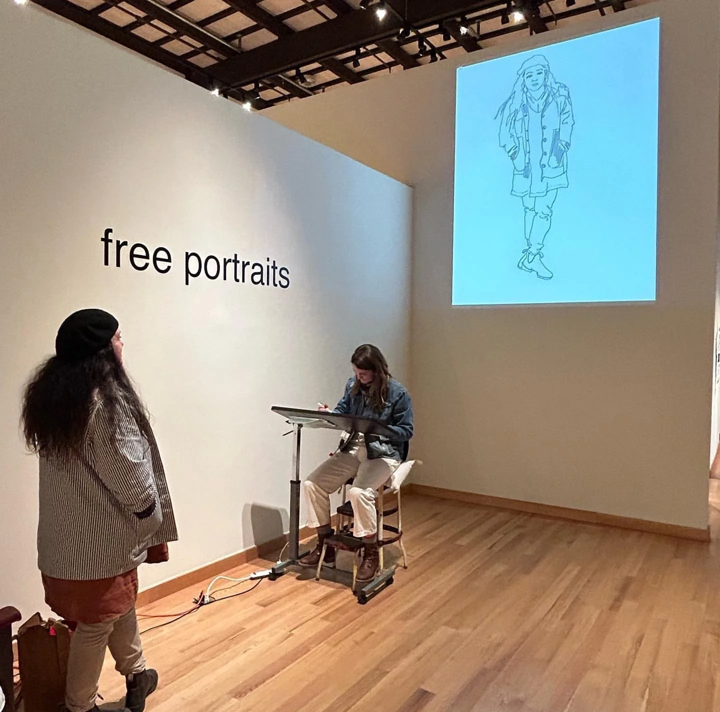 Bannister Free Public Portrait Drawing Session