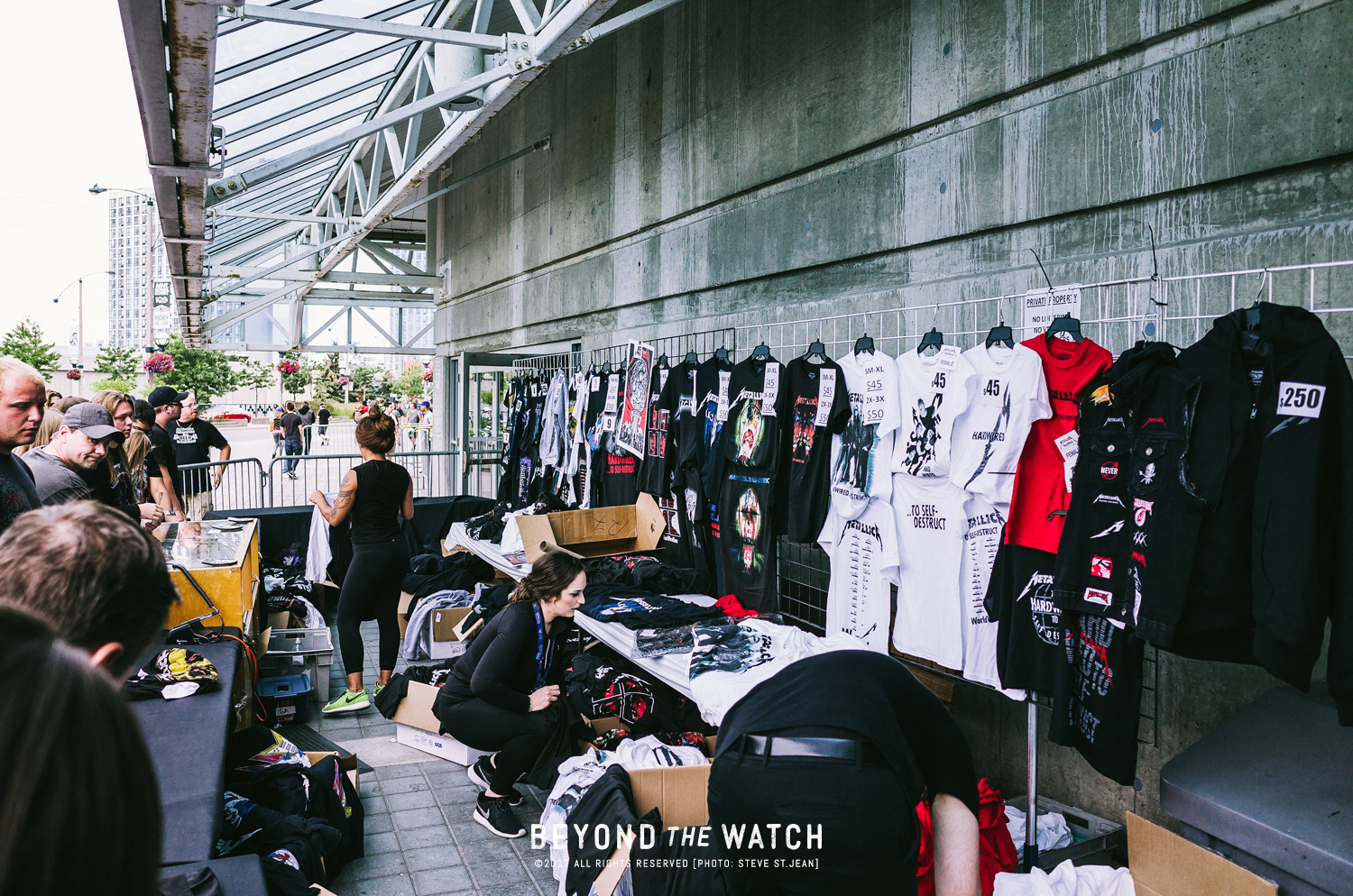 More Merch outside the venue.