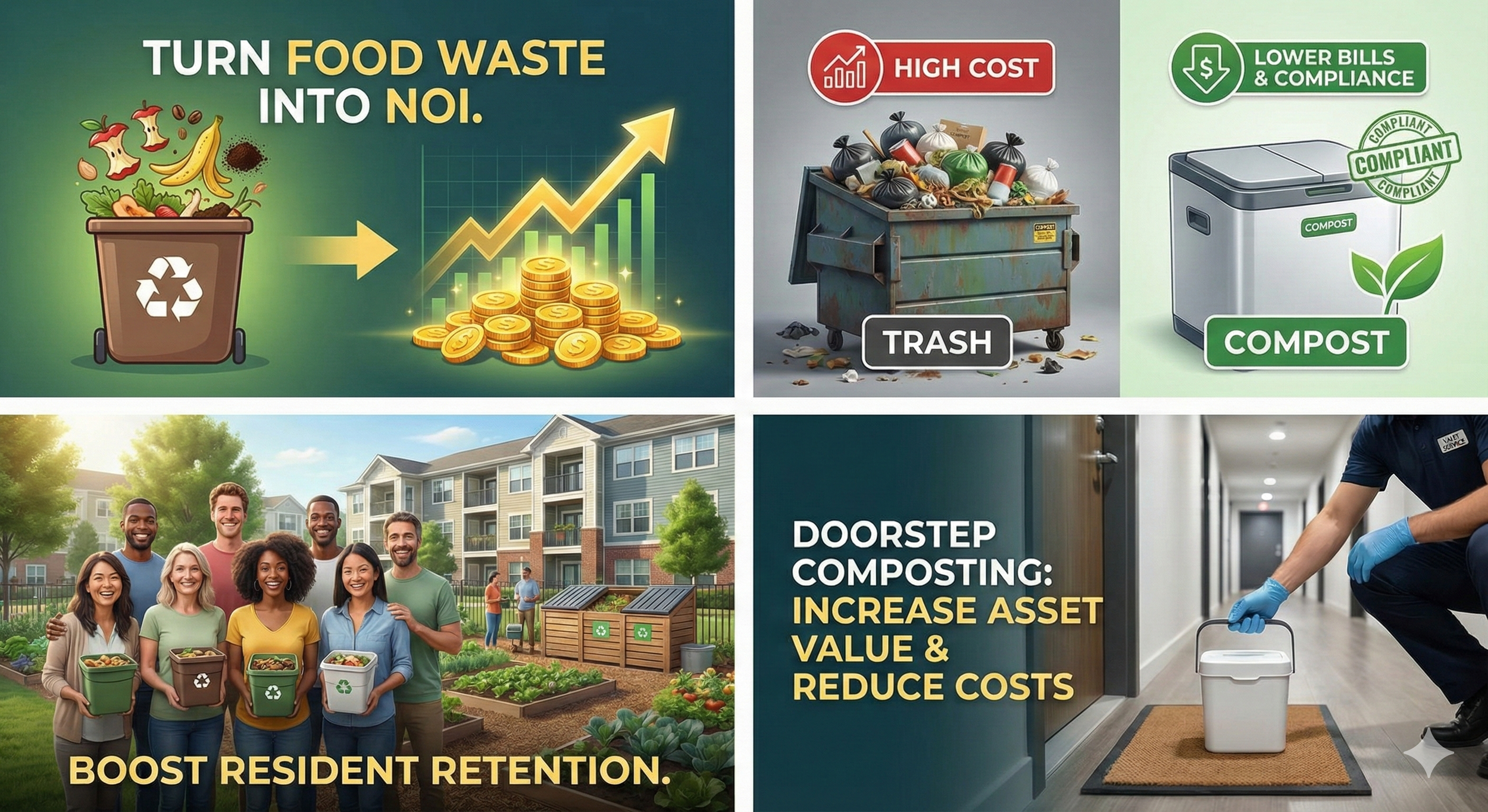 Why Smart Property Management Is Turning Food Waste Into NOI: The Real Benefits of Composting for Apartment Communities