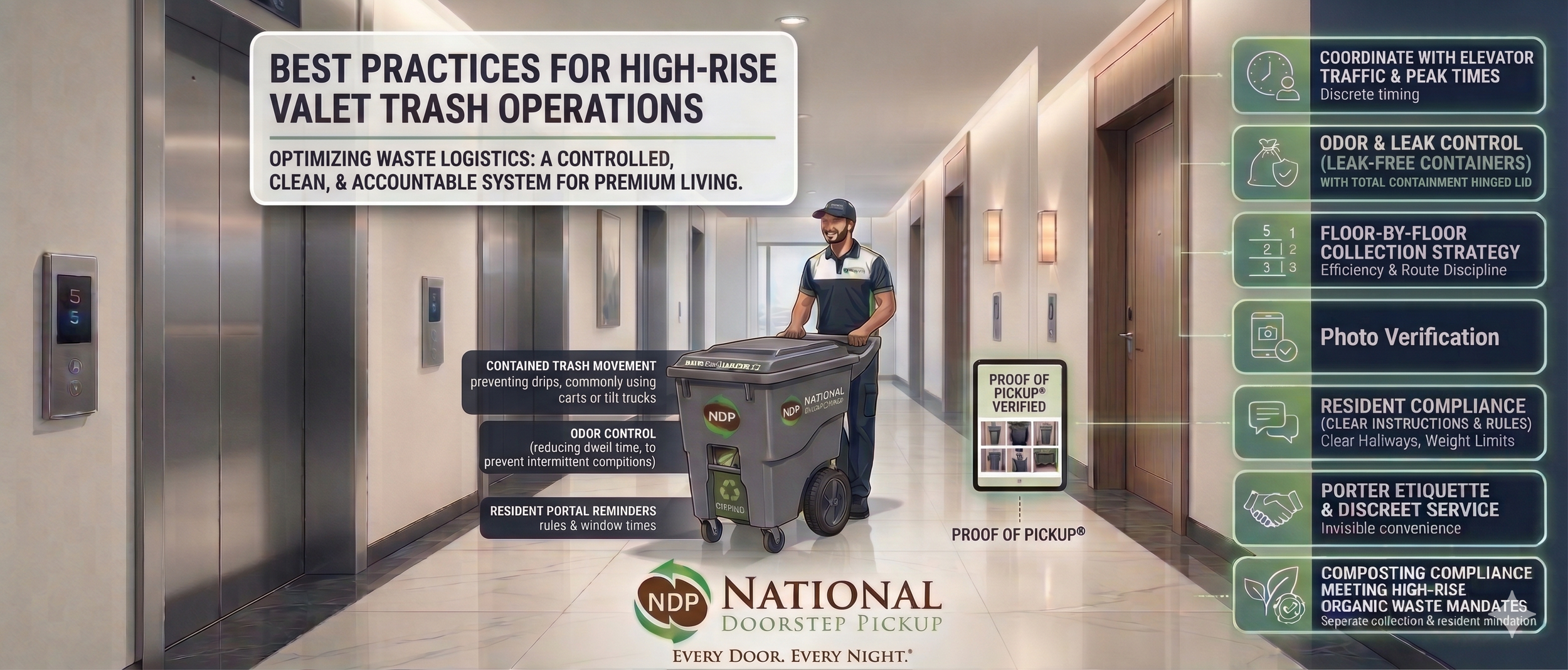 Valet Trash Best Practices for High-Rise Apartments: How to Keep Elevators, Corridors, and Trash Rooms Under Control