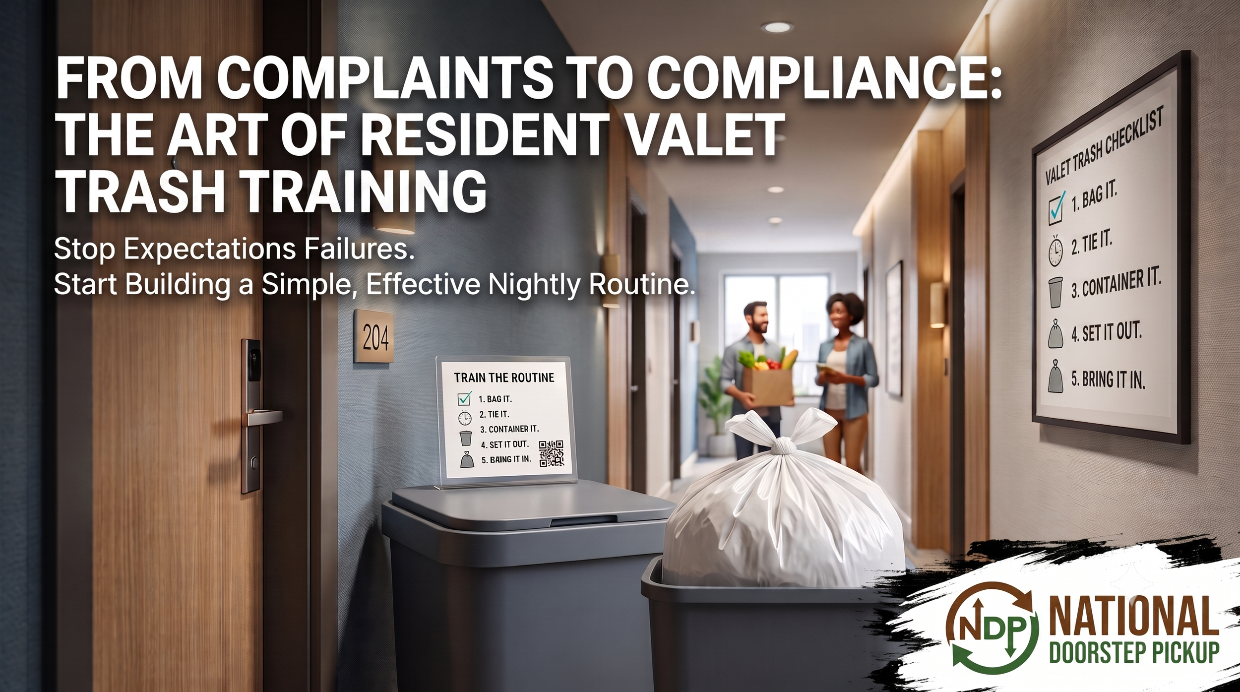 How to Train Residents on Doorstep Valet Trash Pickup Rules—and Make Compliance Stick