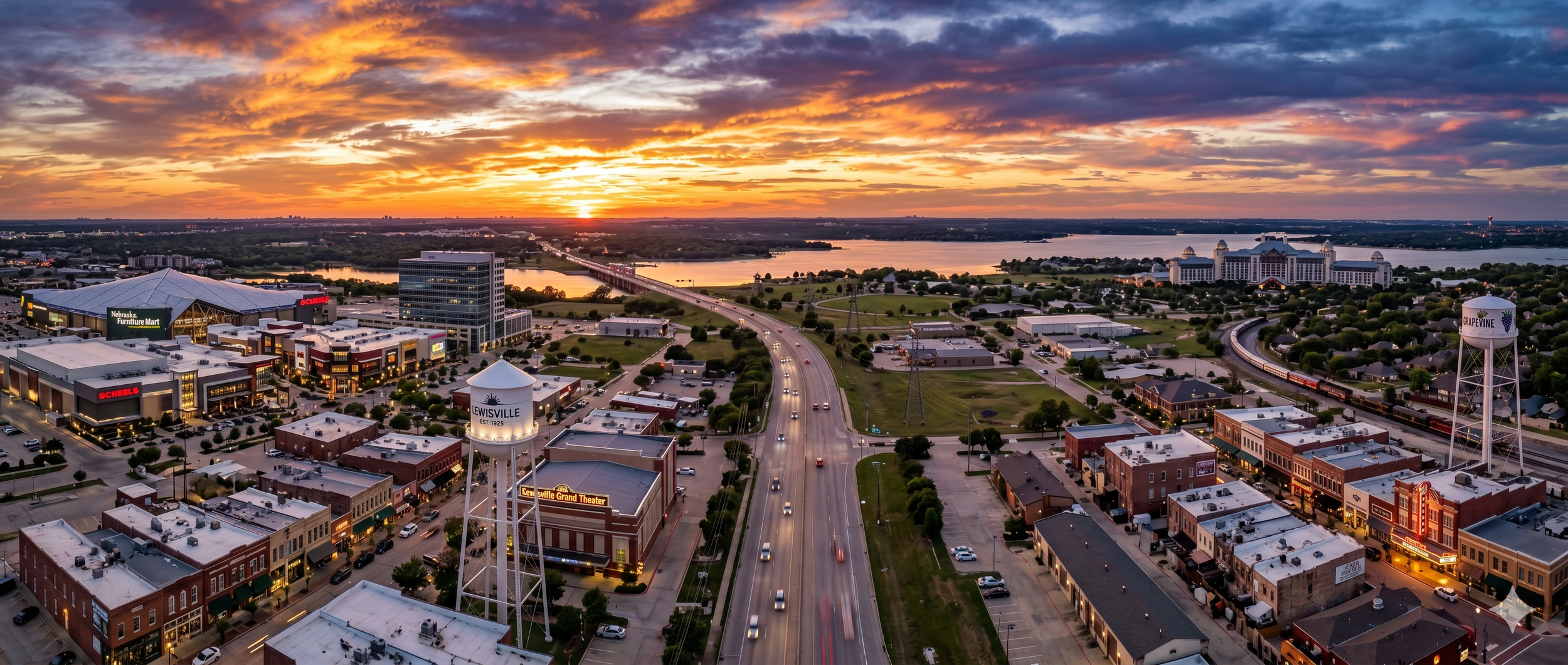 lewisville-grapevine-colony-tx-grandscape-oldtown-sunset-cityscape-banner.png