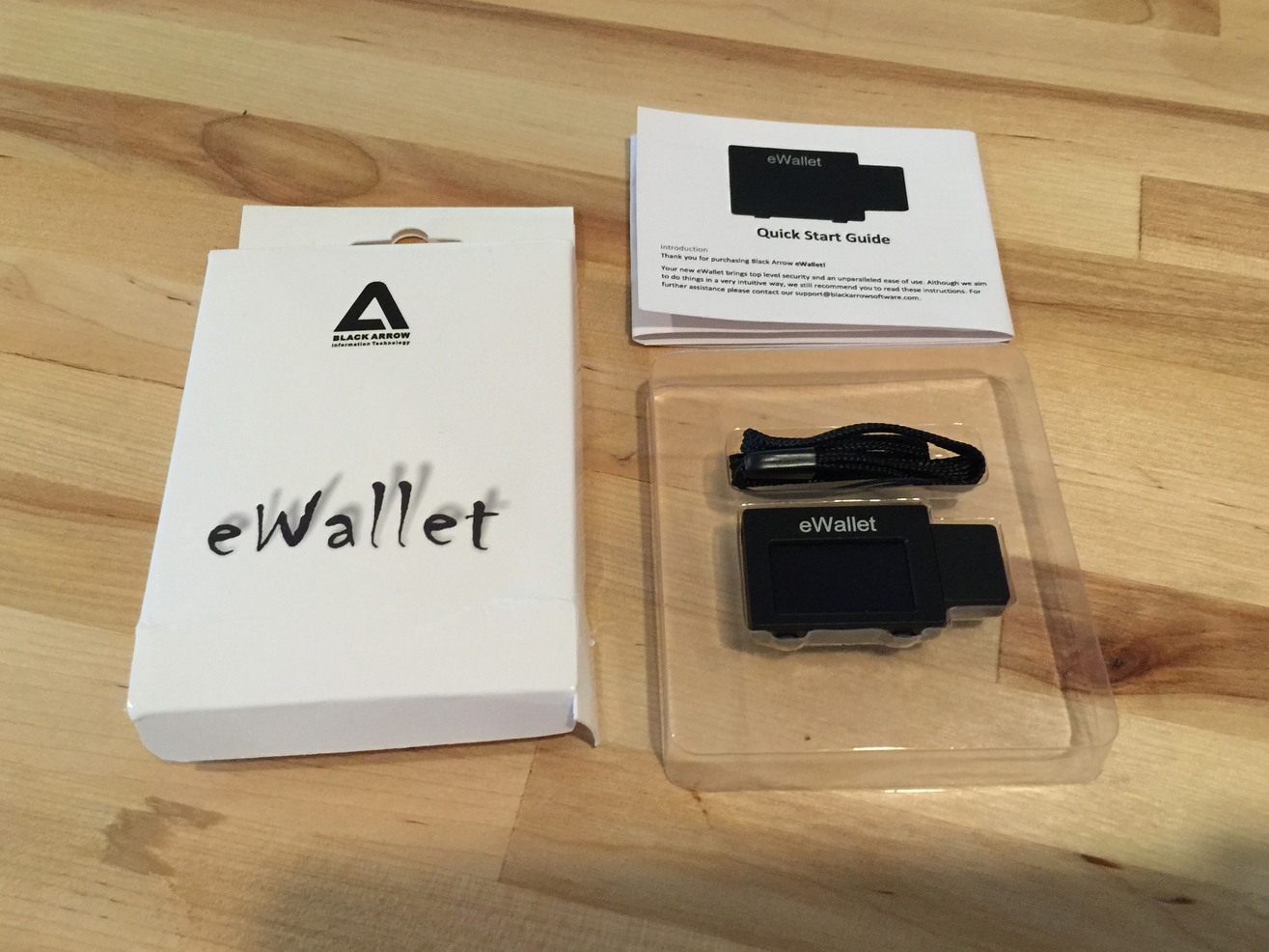 The eWallets come in a non-shrinkwrapped, non-tamper sealed box.