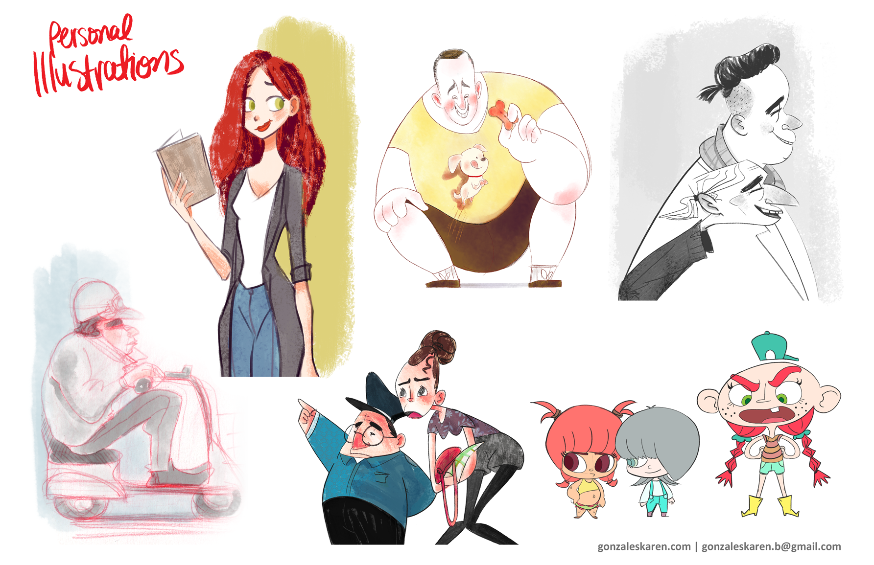  Character illustrations - Personal. 