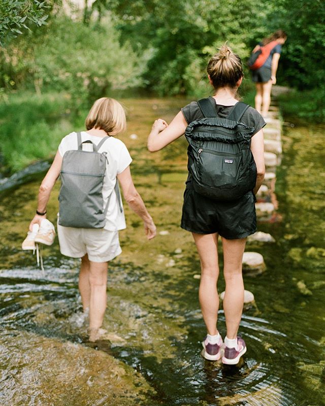 You have some choices when arriving at a mid-hike river crossing.
1) Ability: Use the stepping stones @beens815 @lanabear 
2) Wisdom: Remove your shoes @rikifashion 
3) Thoughtless: Trample straight through the water, soaking your socks and shoes @za