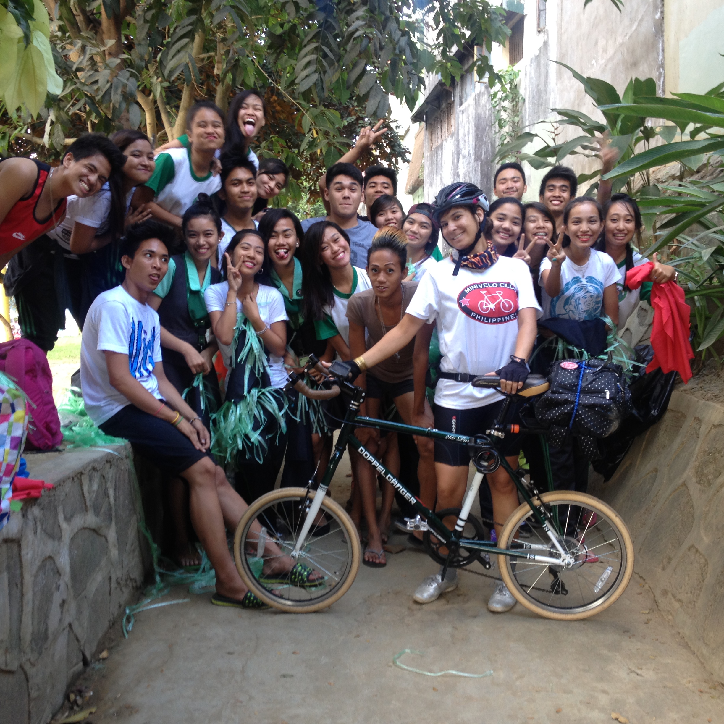 Marikina University tourism students prepare for a local dance competition, themed South Africa. I spotted them hanging out in a shaded part of the riverside making costumes out of plastic string and fabric. Their dance leader, Joe aka Miley is according to one dance student "invaluable to our team" not only because she creates winning dances but because she keeps them disciplined. 