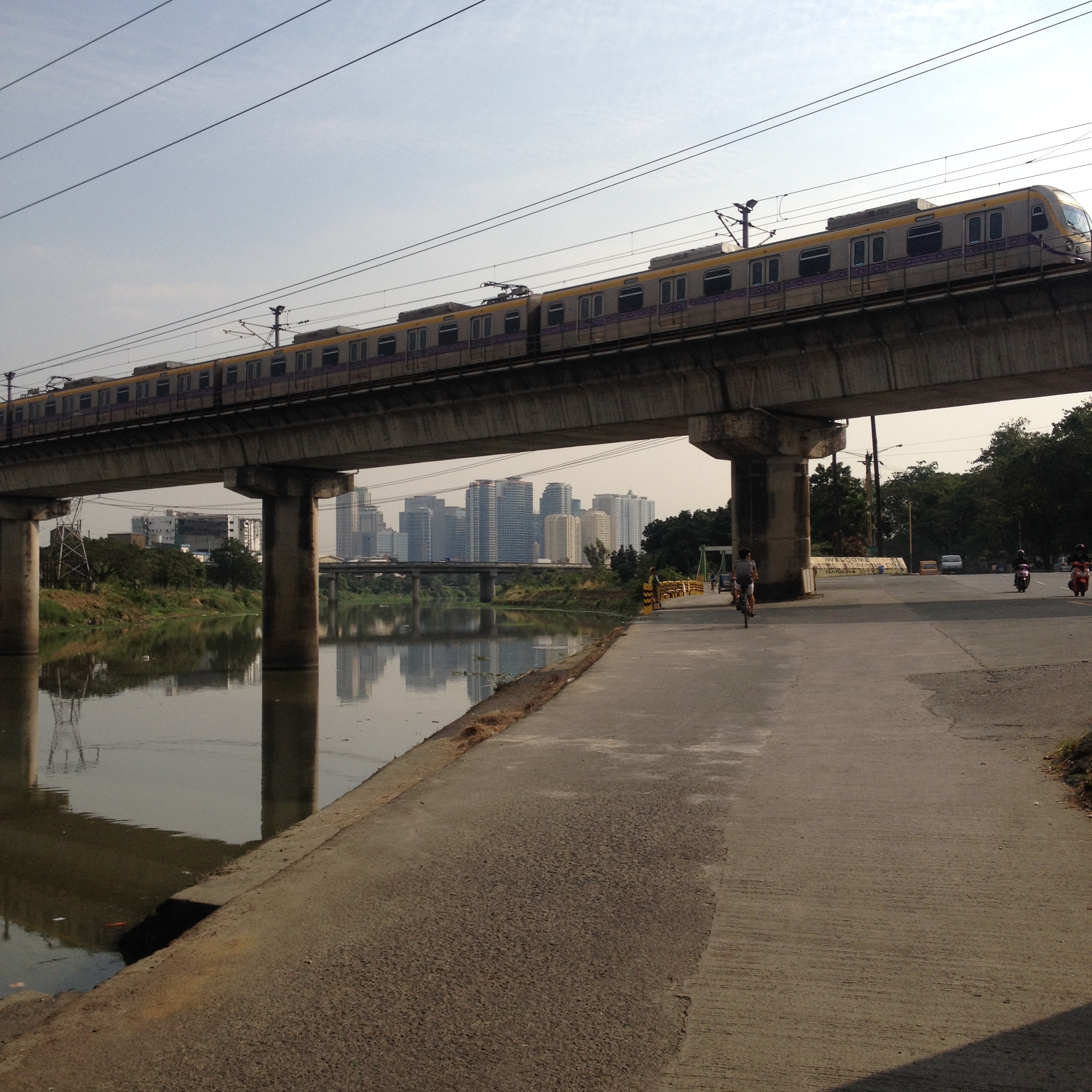 Eastwood is seen in the distance. 