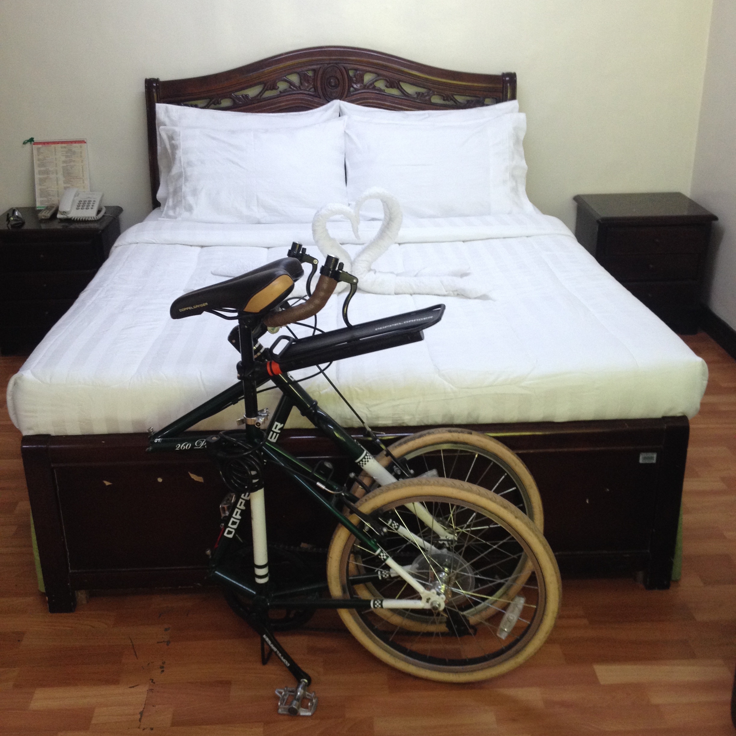 Thank you Marikina City for my room at the Marikina Hotel! Nice, clean place to stay the night in the center of town. I'm always a fan of towel animals. 
