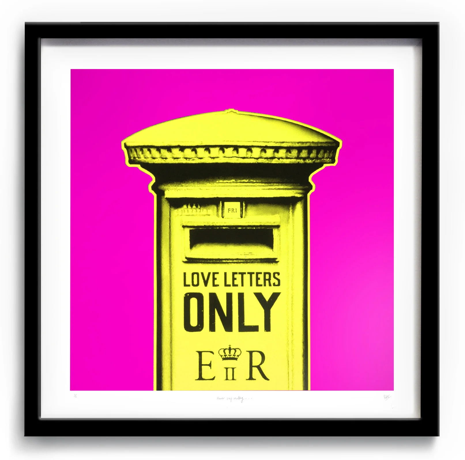 Love Letters Only "Never stop writing" Warhol Edition