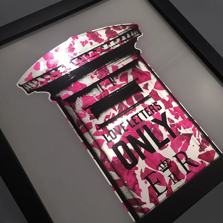 Letters Only "Never stop writing" silver & pink silver gilded