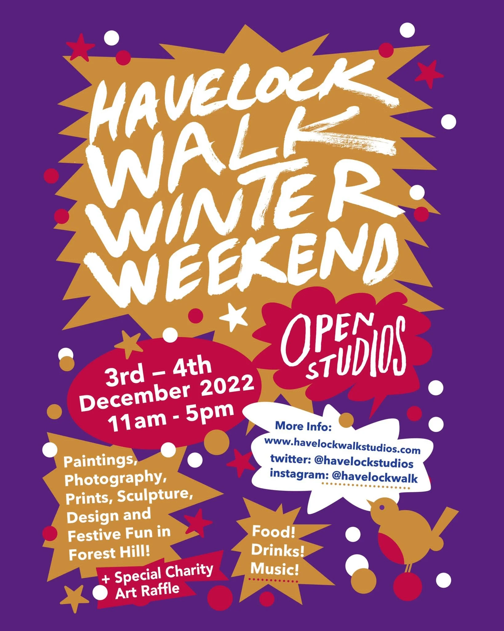 Havelock Walk Jingle Bells Open Studios!
