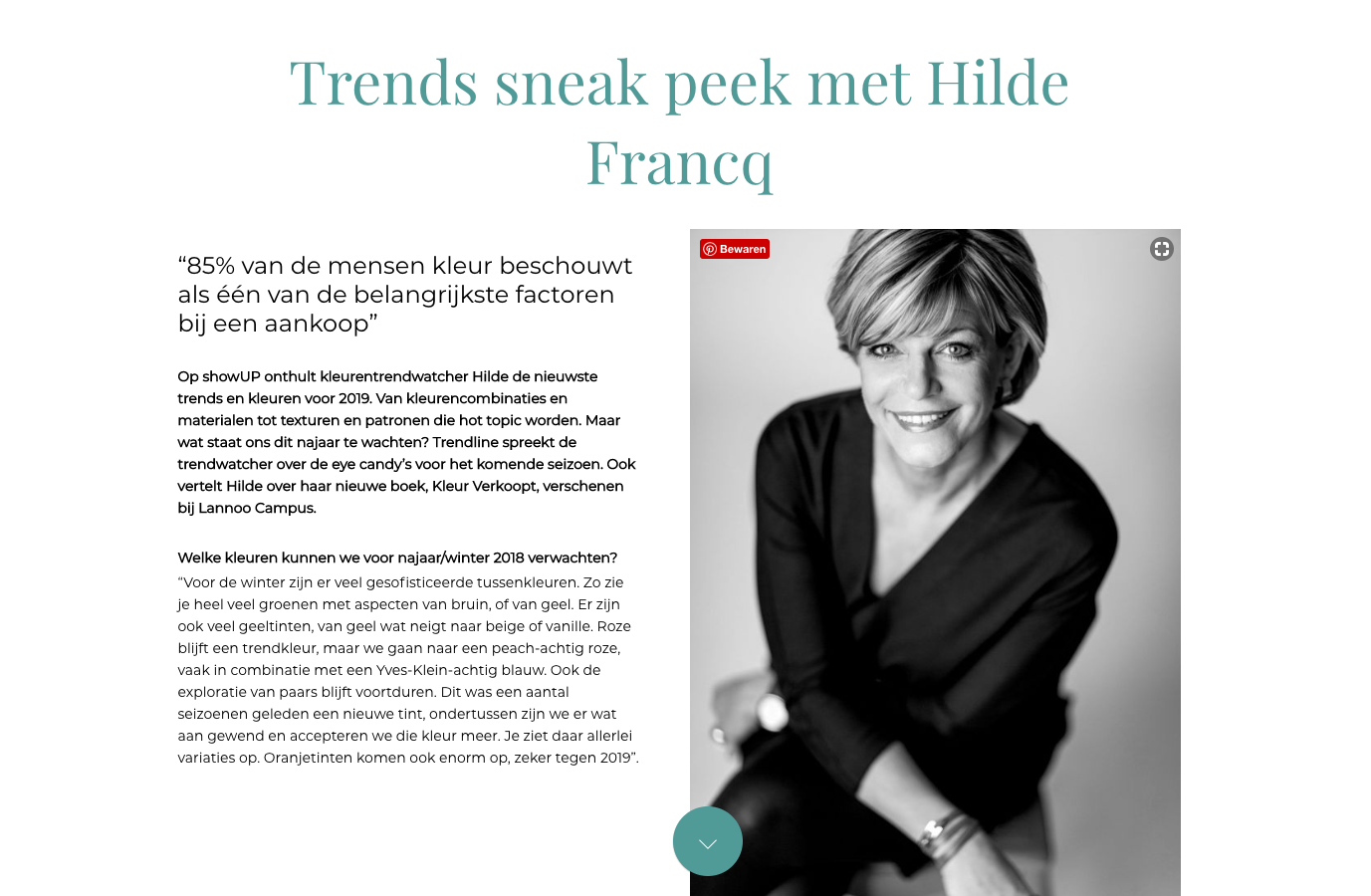 Trend sneak peek met Hilde Francq
