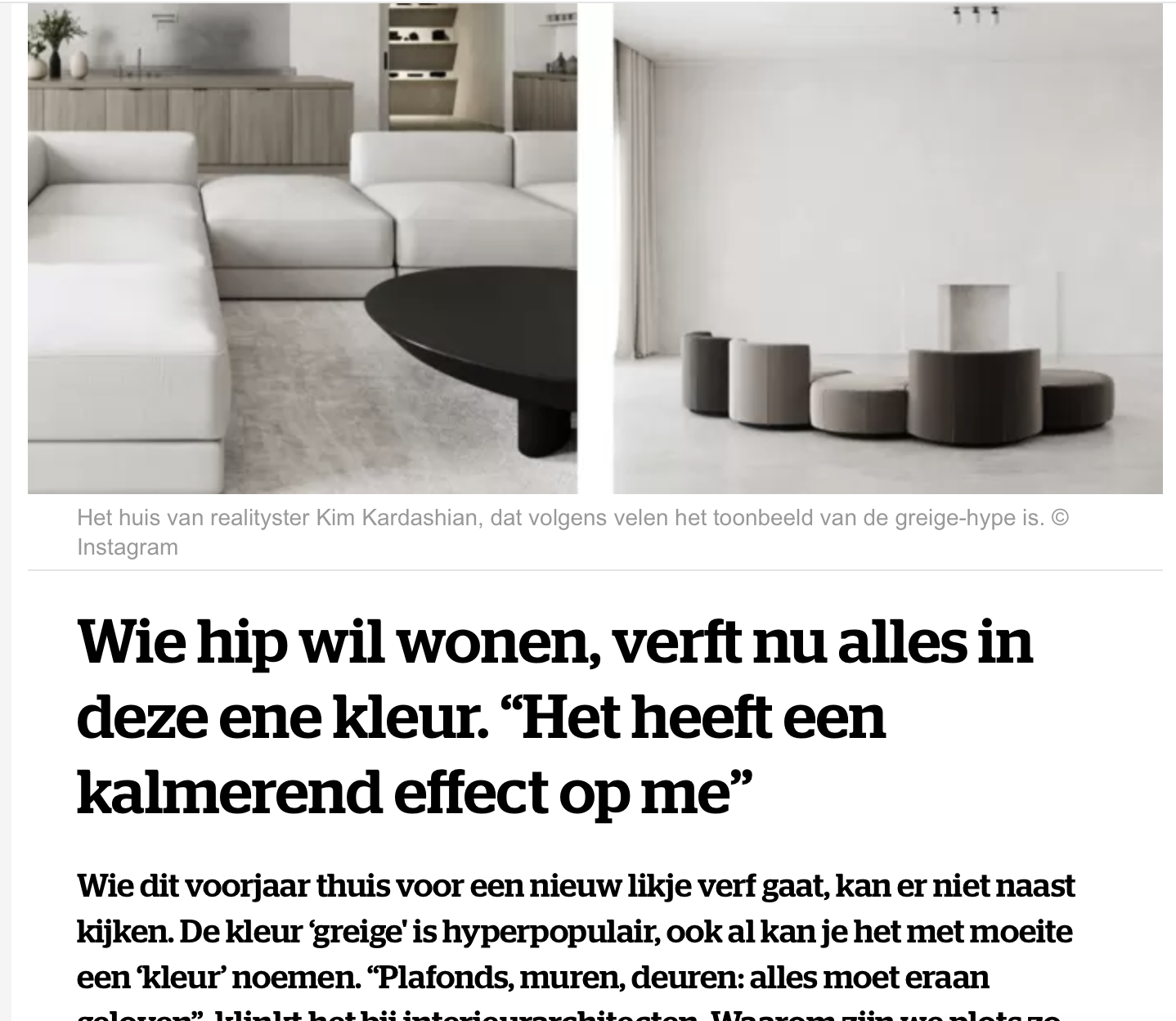 Nina - Wie hip wil wonen, verft nu alles in deze kleur