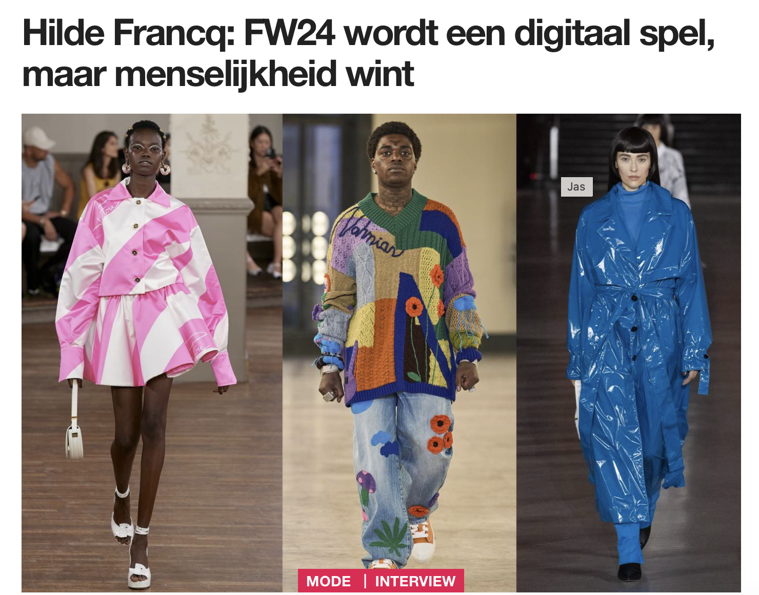 Fashion United - FW24 wordt een digitaal spel, maar menselijkheid wint