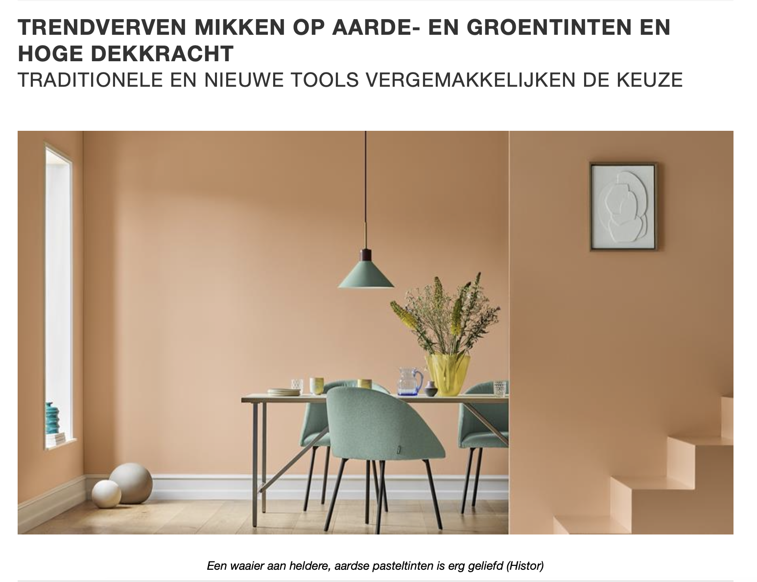 Professional PMG - Trendverven mikken op aarde- en groentinten