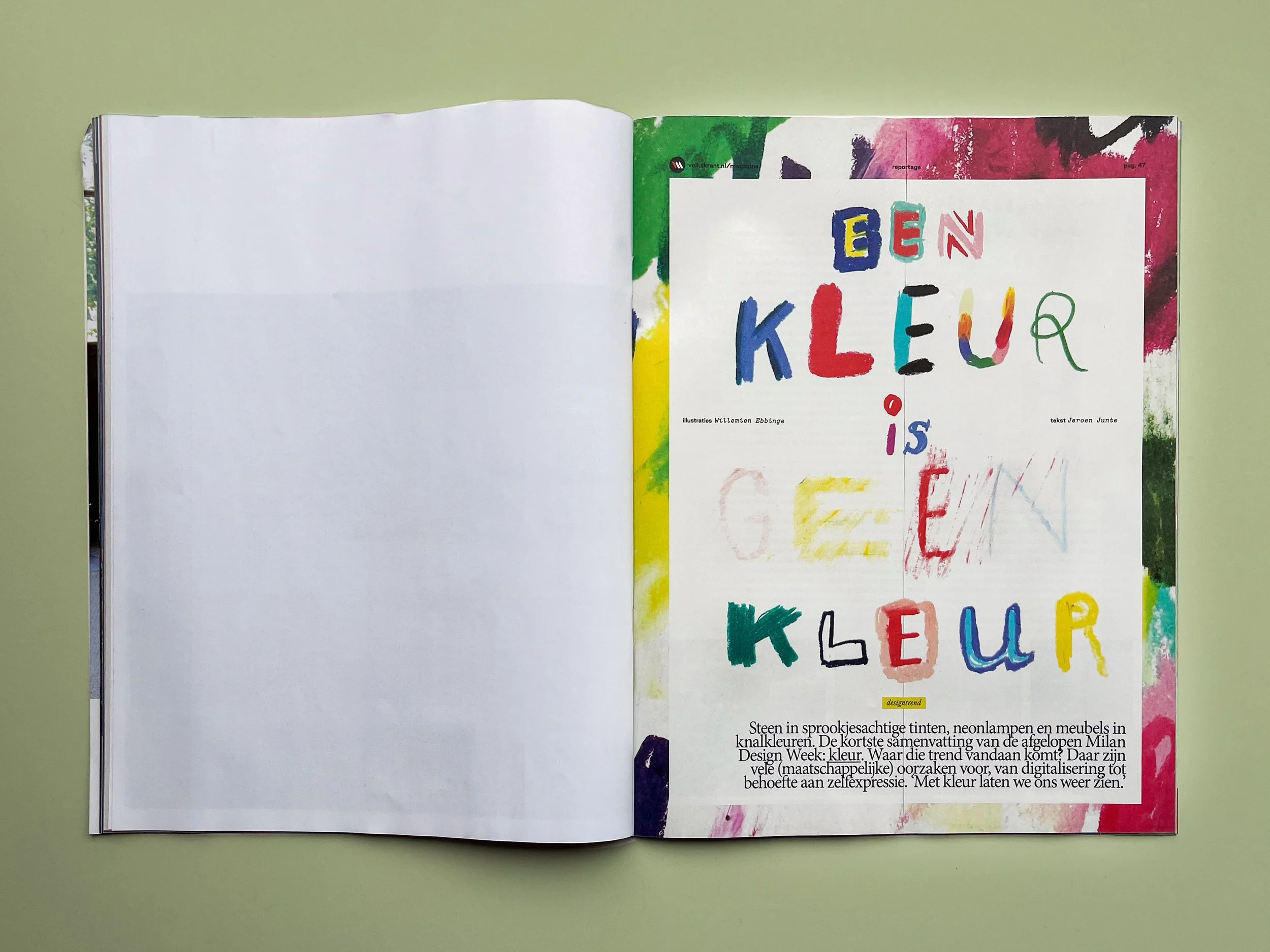 Volkskrant Magazine - Een kleur is geen kleur