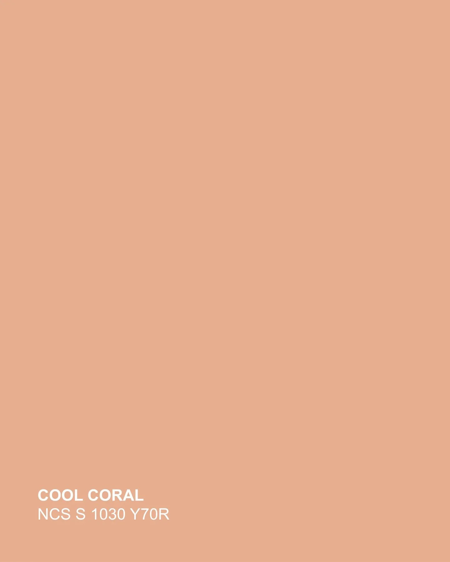Cool Coral is the fresh burst of warmth with a calm, soothing edge—a color that feels lively yet effortlessly relaxed.