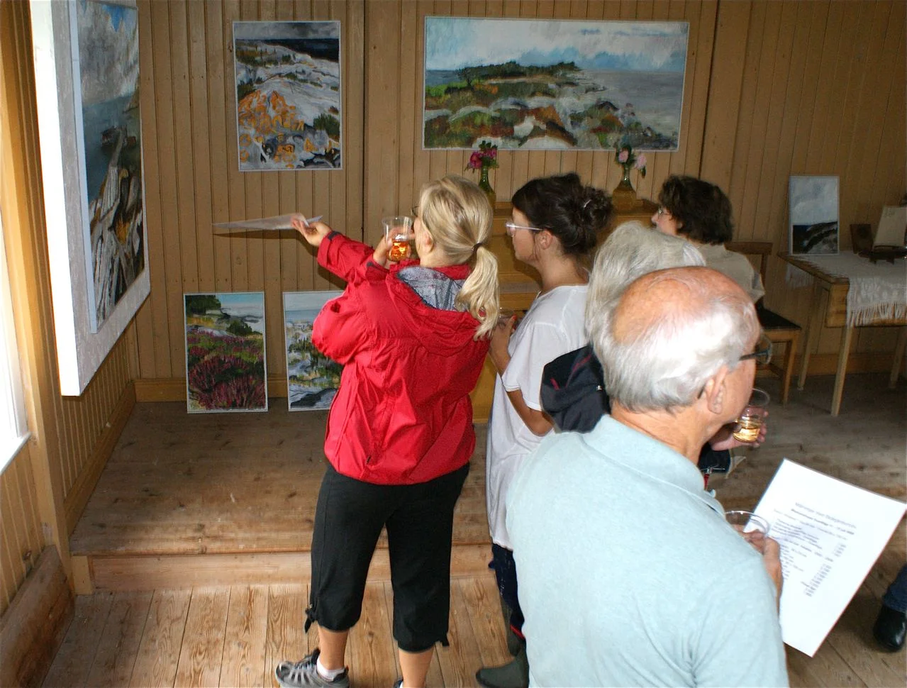 Första separatutställningen på Svartlöga. år 2008