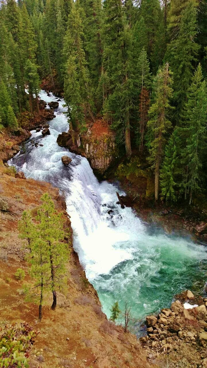 A kayaker actually shot these falls recently on the Upper McCloud and survived with a black eye.