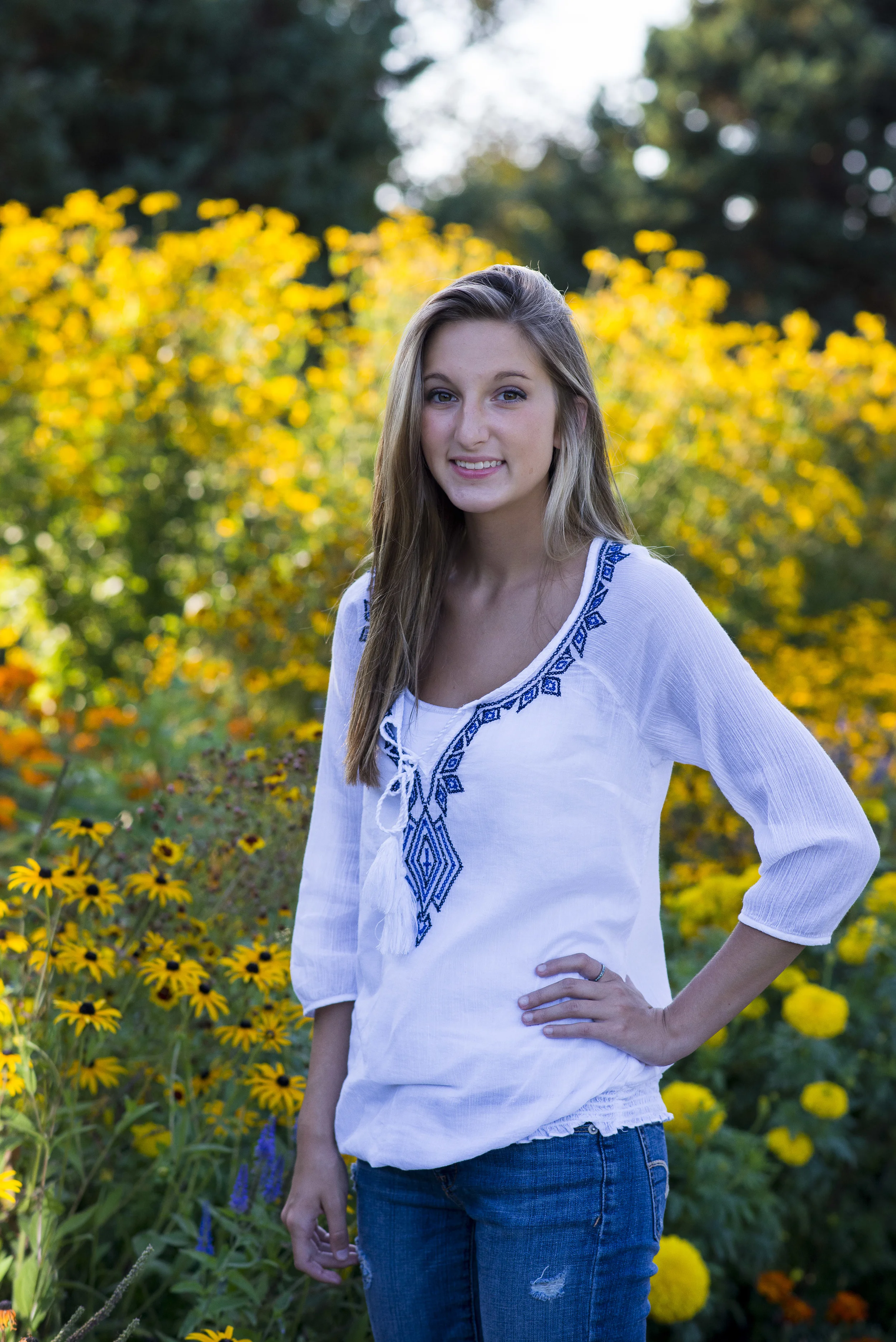Portrait in the Gardens