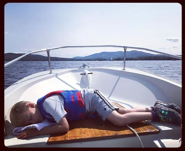 #bostonwhaler #nap during another beautiful day on #lakesunapee #newhampshire