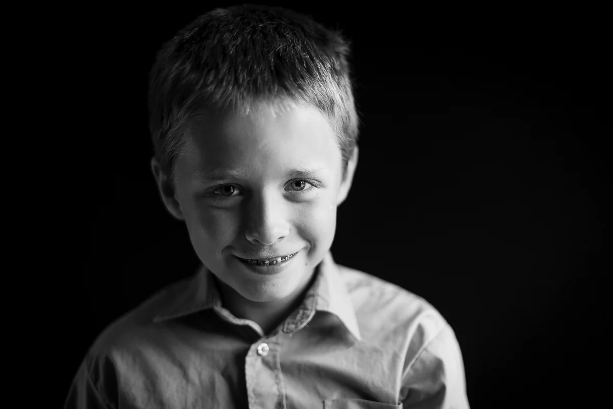 Black and White Child Photography
