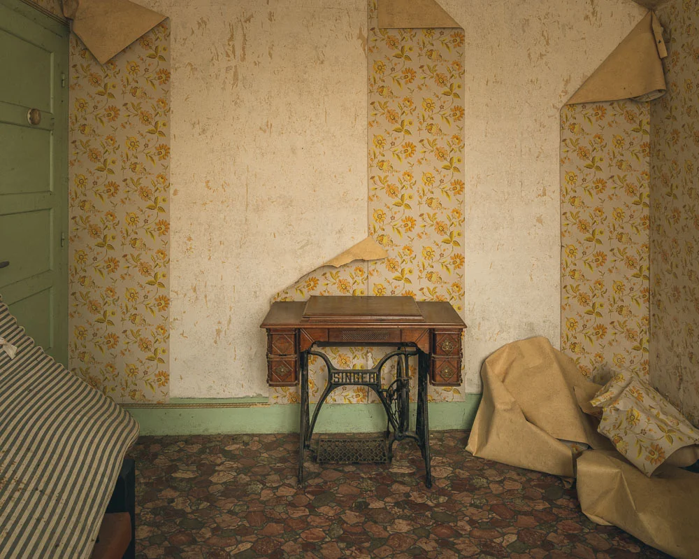 Lieux abandonnés - la maison de Daniel - la machine à coudre Singer