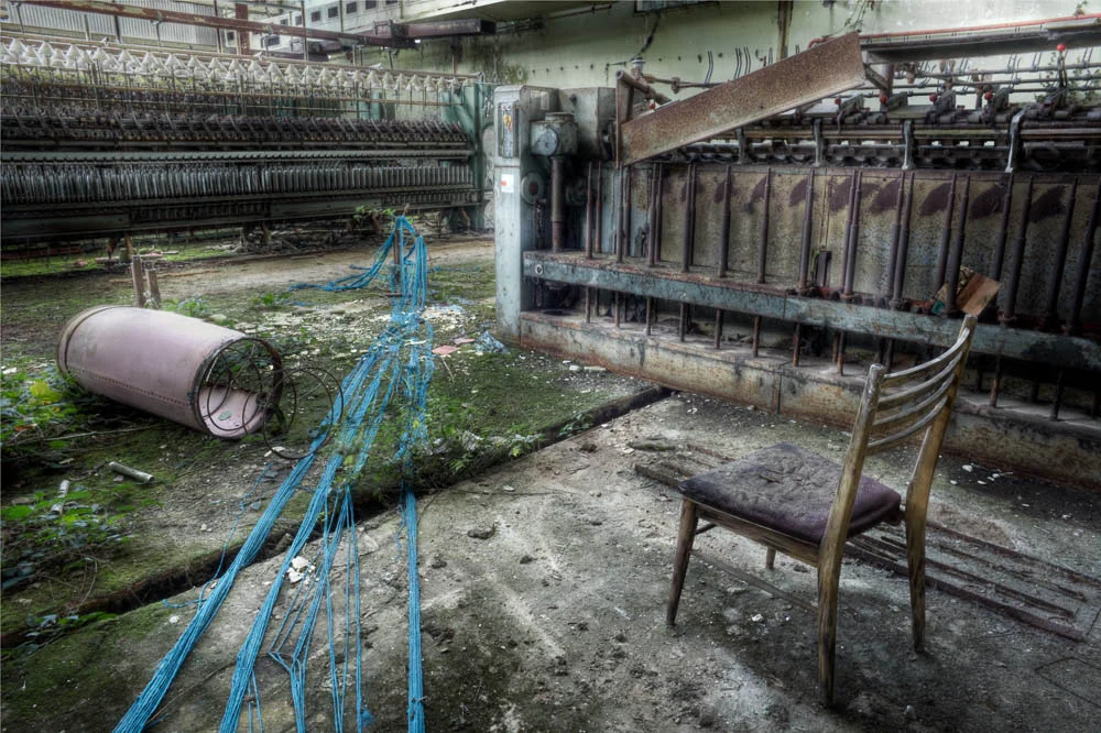 Lieux abandonnés - la filature Badin à Barentin - la chaise