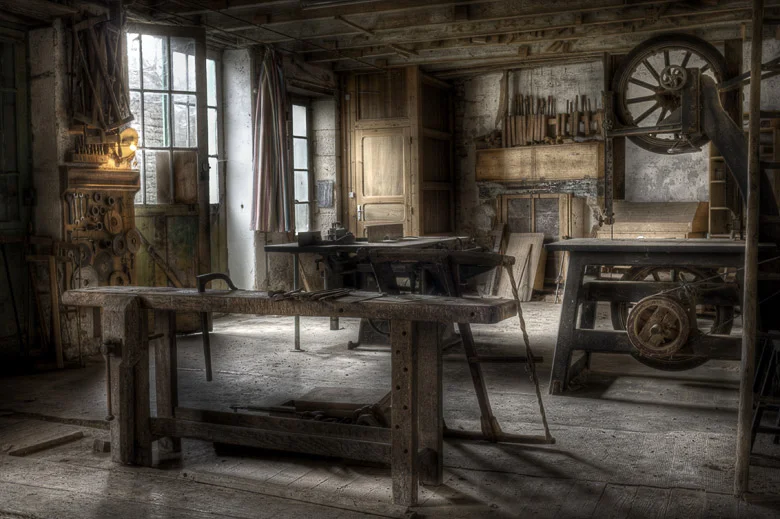 Lieux abandonnés - Atelier de menuisier