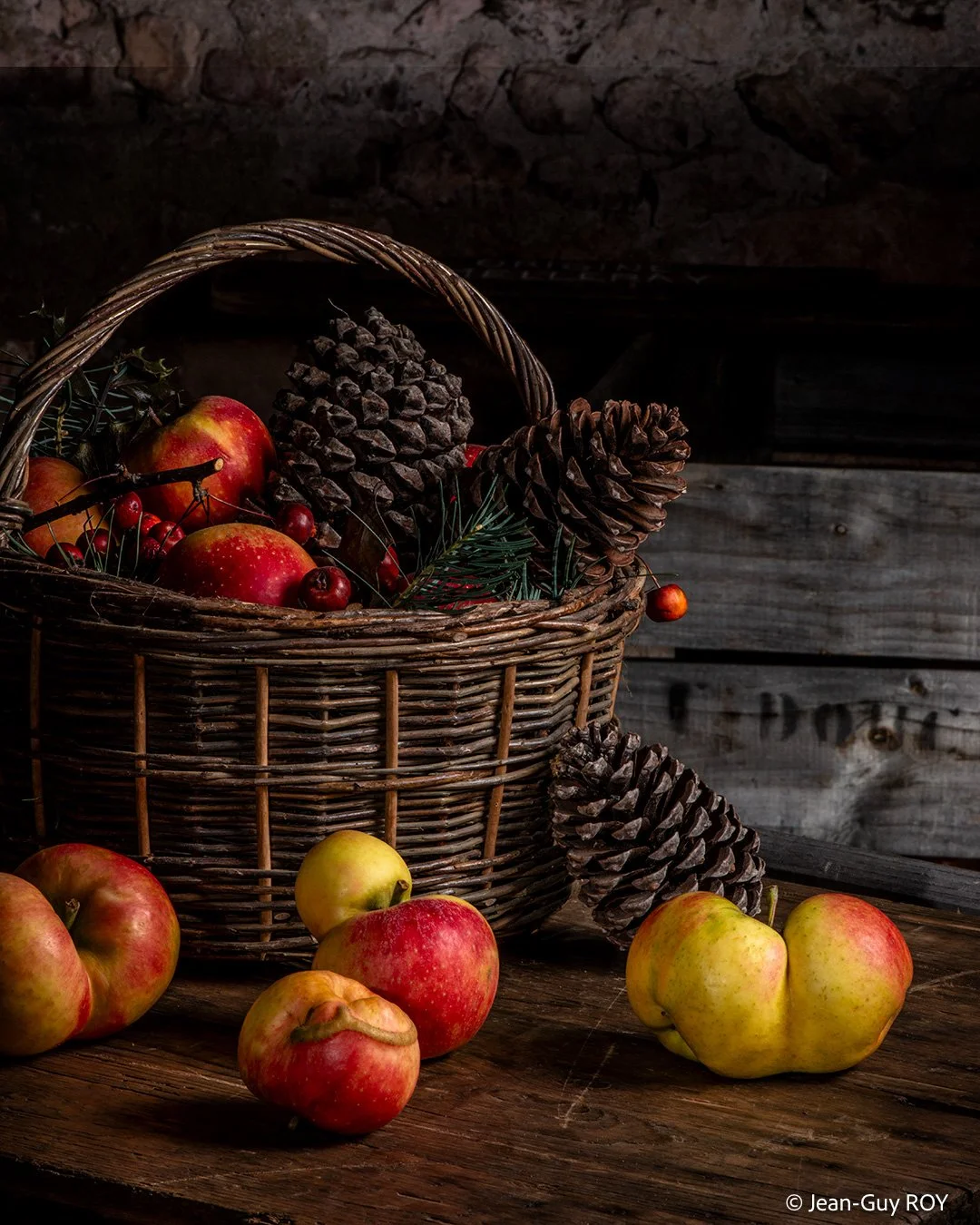 Pommes double-fleur et blessées