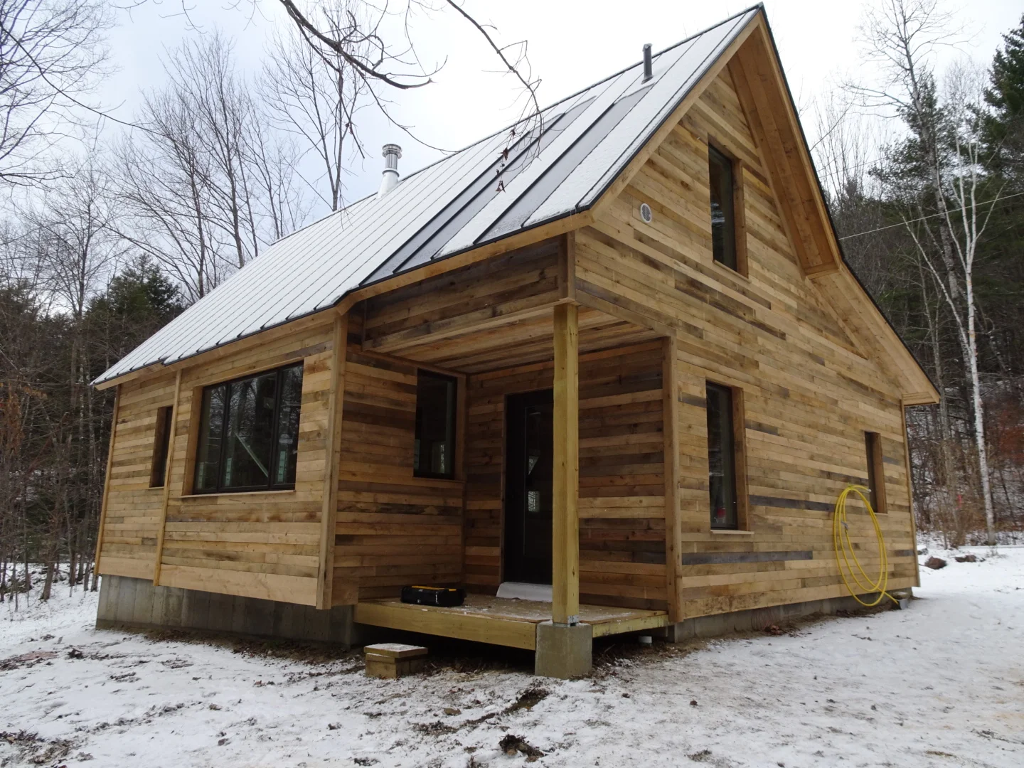 New home local hemlock siding