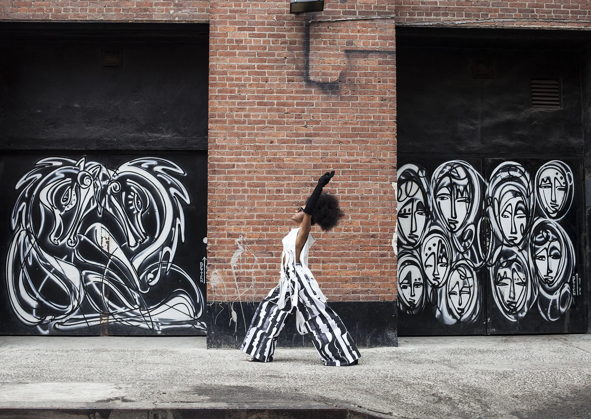 Laser Cut Ultra Suede Silhouette Top Hand Block Printed Silhouette Zero Waste Pants