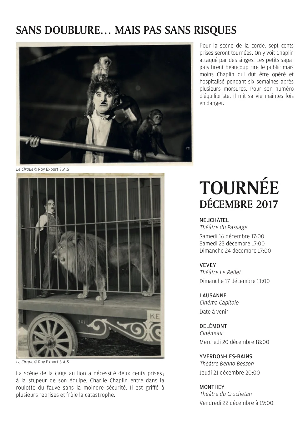 "CHAPLIN" - Jardins musicaux