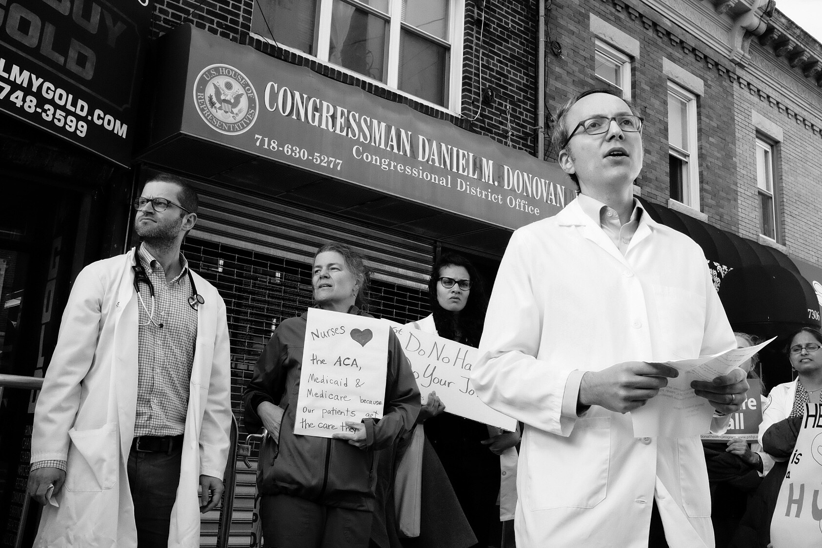 #HealthProfessionals Protest: Rep. Dan Donovan's Office (February 25th, 2017)