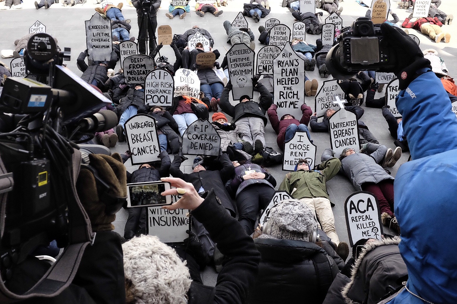 Die-In for ACA: March 11th, 2017